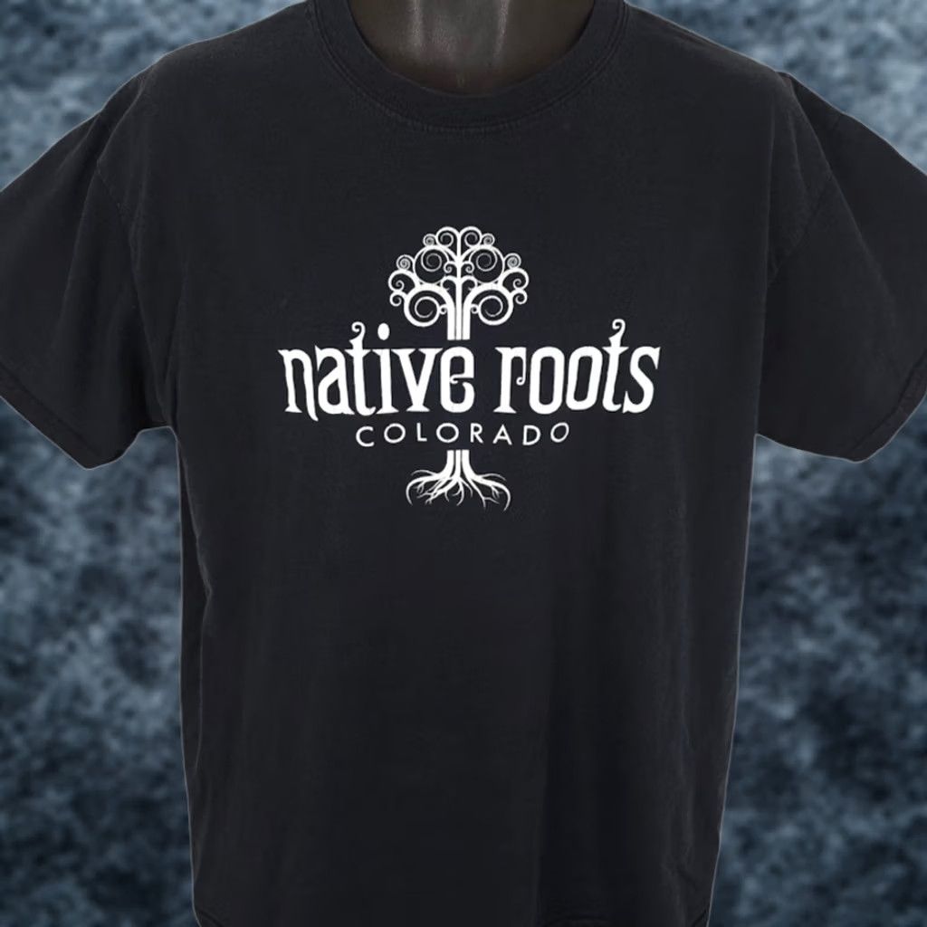 Gildan Native Roots Colorado T Shirt Mens Size Large Black Cannabis Know Your Roots Size US L / EU 52-54 / 3 - 1 Thumbnail