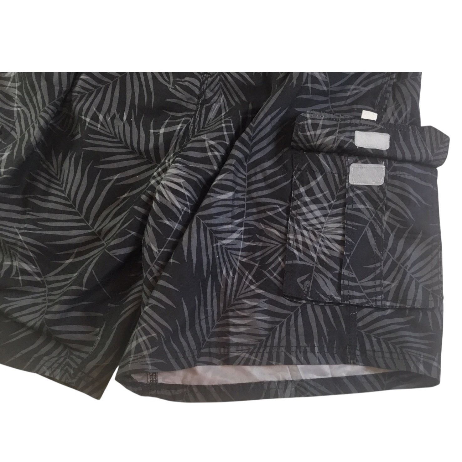 Other Kanu Swim Surf Shorts 3XL NWT Black Gray Palm Print $50 Tag Size US 44 / EU 60 - 6 Thumbnail