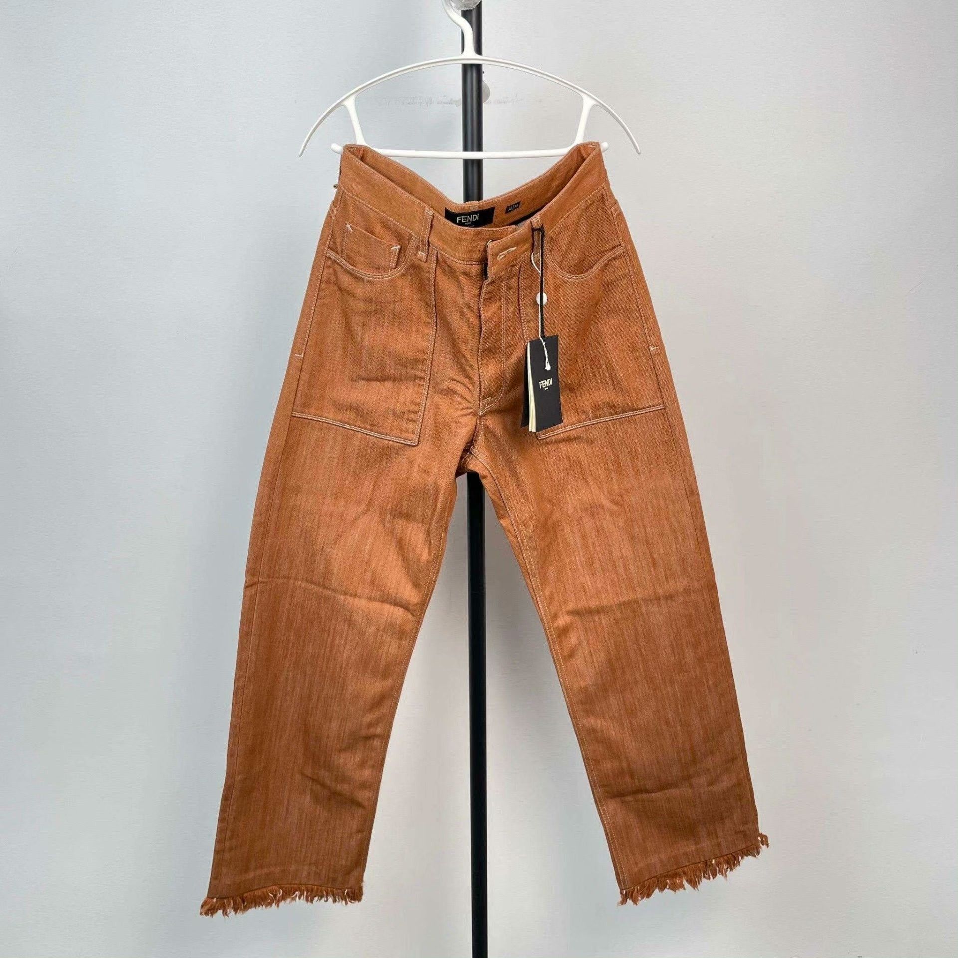 Fendi Brown Fendi Denim Pants Size US 32 / EU 48 - 1 Thumbnail