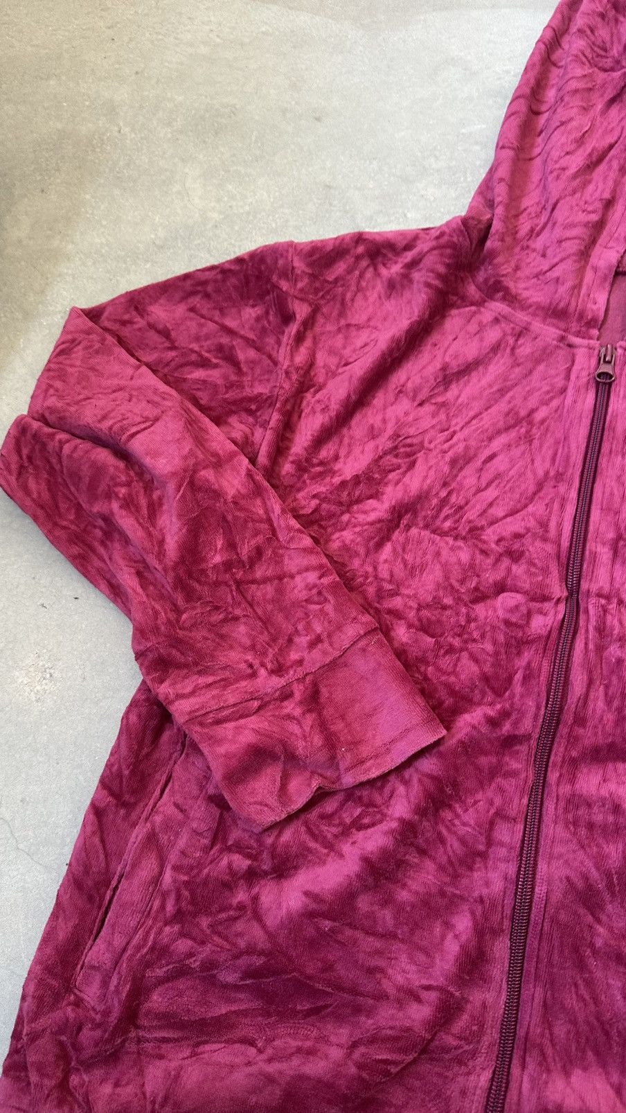 VINTAGE ONE PIECE FLEECE MIDZZIPPER HOODIE