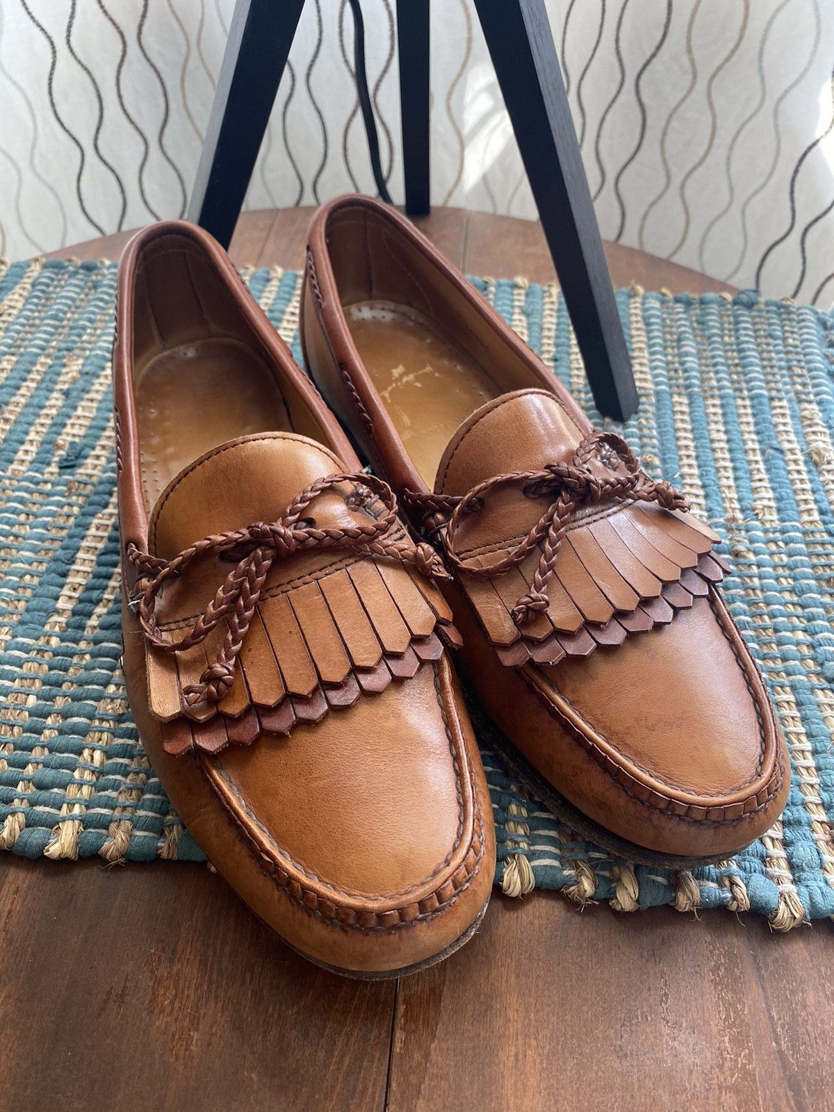 Allen Edmonds Brown Leather Tassel Loafers Sz 11 Grayson Tassel Loafer | Men main image 3