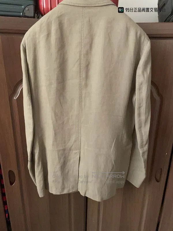Ermenegildo Zegna Zegna Men's Khaki Lapel Single. Size US L / EU 52-54 / 3 - 3 Thumbnail