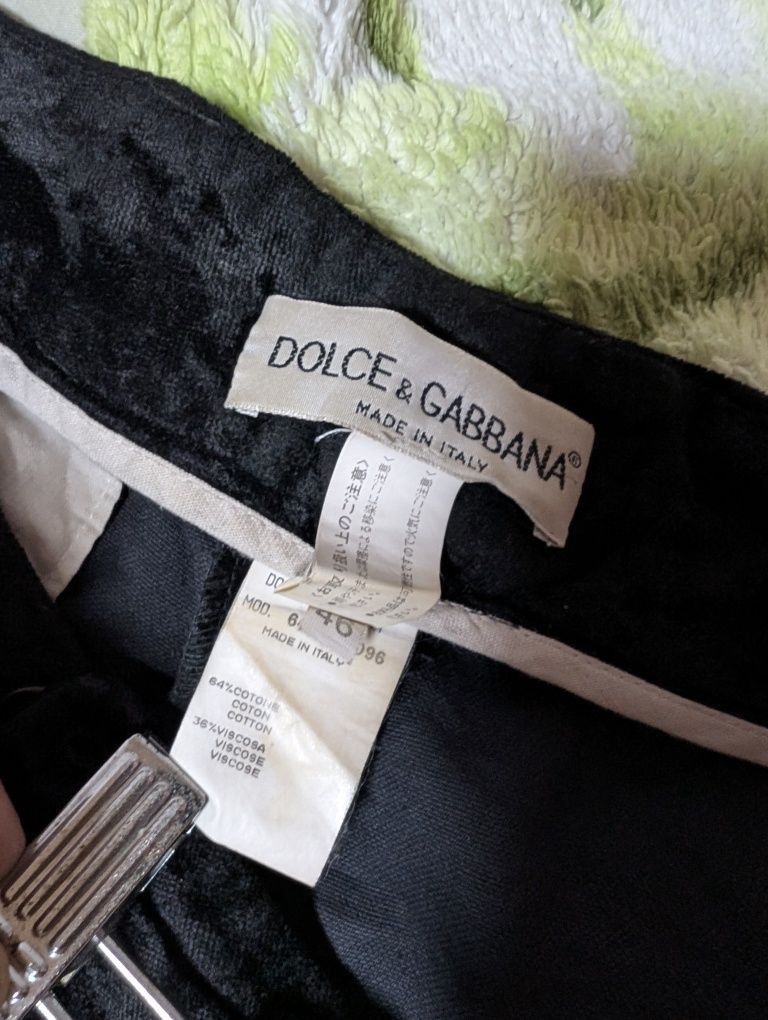 Dolce & Gabbana Dolce Gabbana Vintage Mainline Velour Pants Japan Size 32" / US 10 / IT 46 - 6 Thumbnail