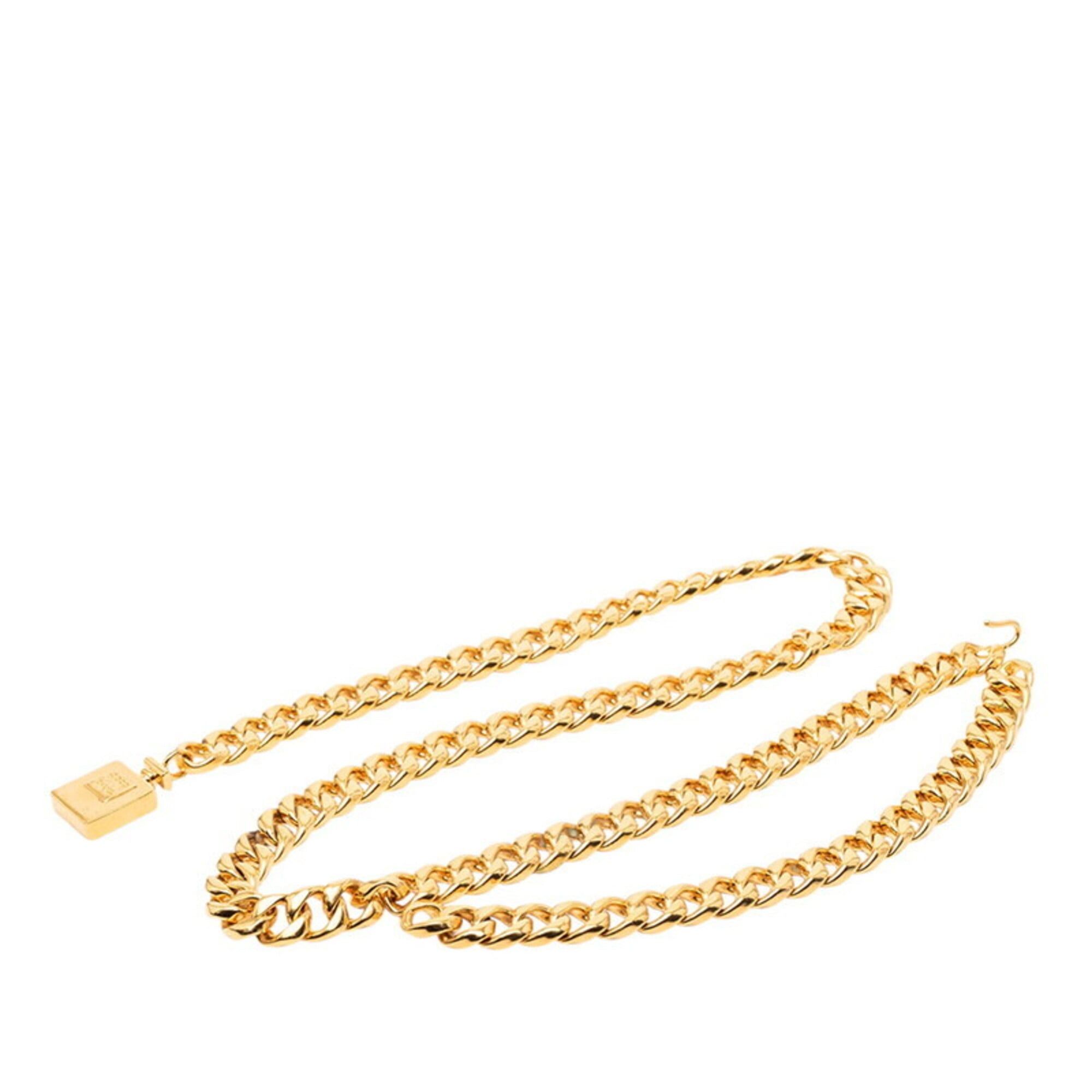 Chanel Chanel Perfume Bottle Logo Chain Belt, Gold Plated, Women's. Size ONE SIZE - 1 Thumbnail