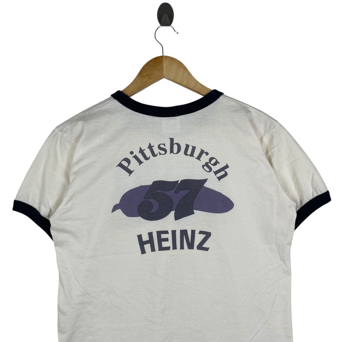 Vintage Vintage Pittsburgh Heinz Ringer Tee Shirt Size US M / EU 48-50 / 2 - 5 Thumbnail
