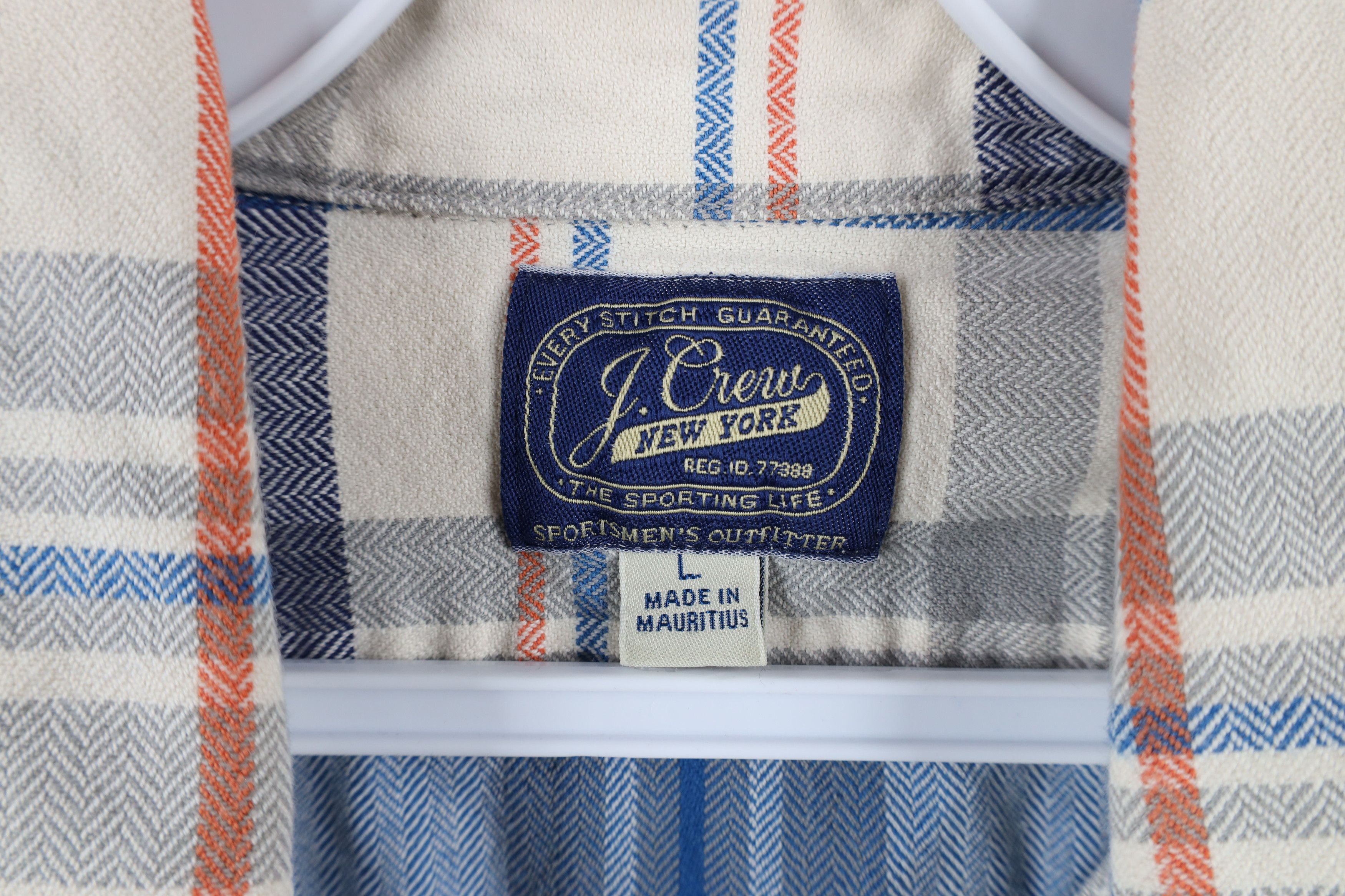 J.Crew J Crew Herringbone Collared Pullover Button Down Polo Shirt Size US L / EU 52-54 / 3 - 4 Thumbnail