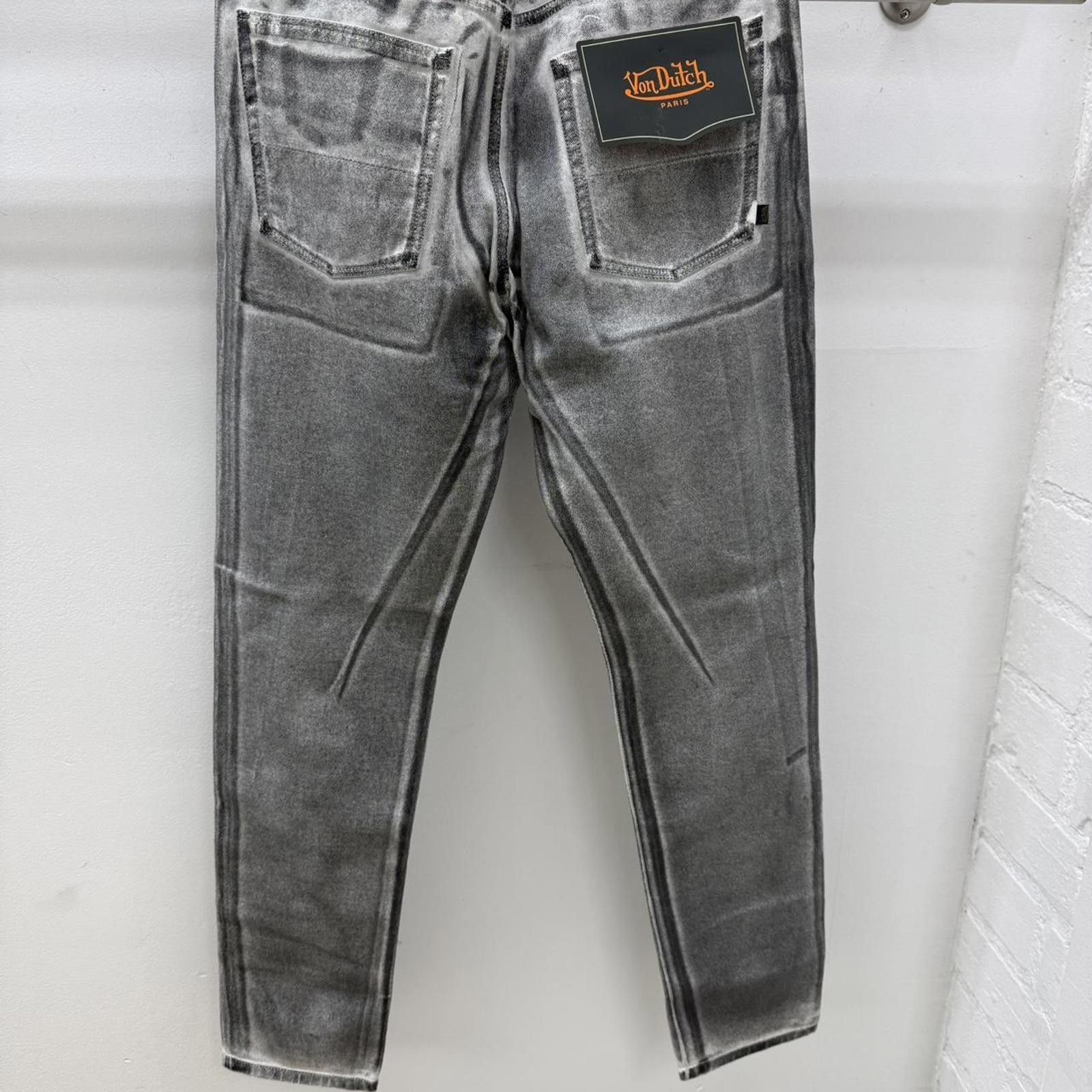 Von Dutch Von Dutch Paris Acid White Logo Men’s Jeans Size 32x34 Size US 32 / EU 48 - 2 Thumbnail