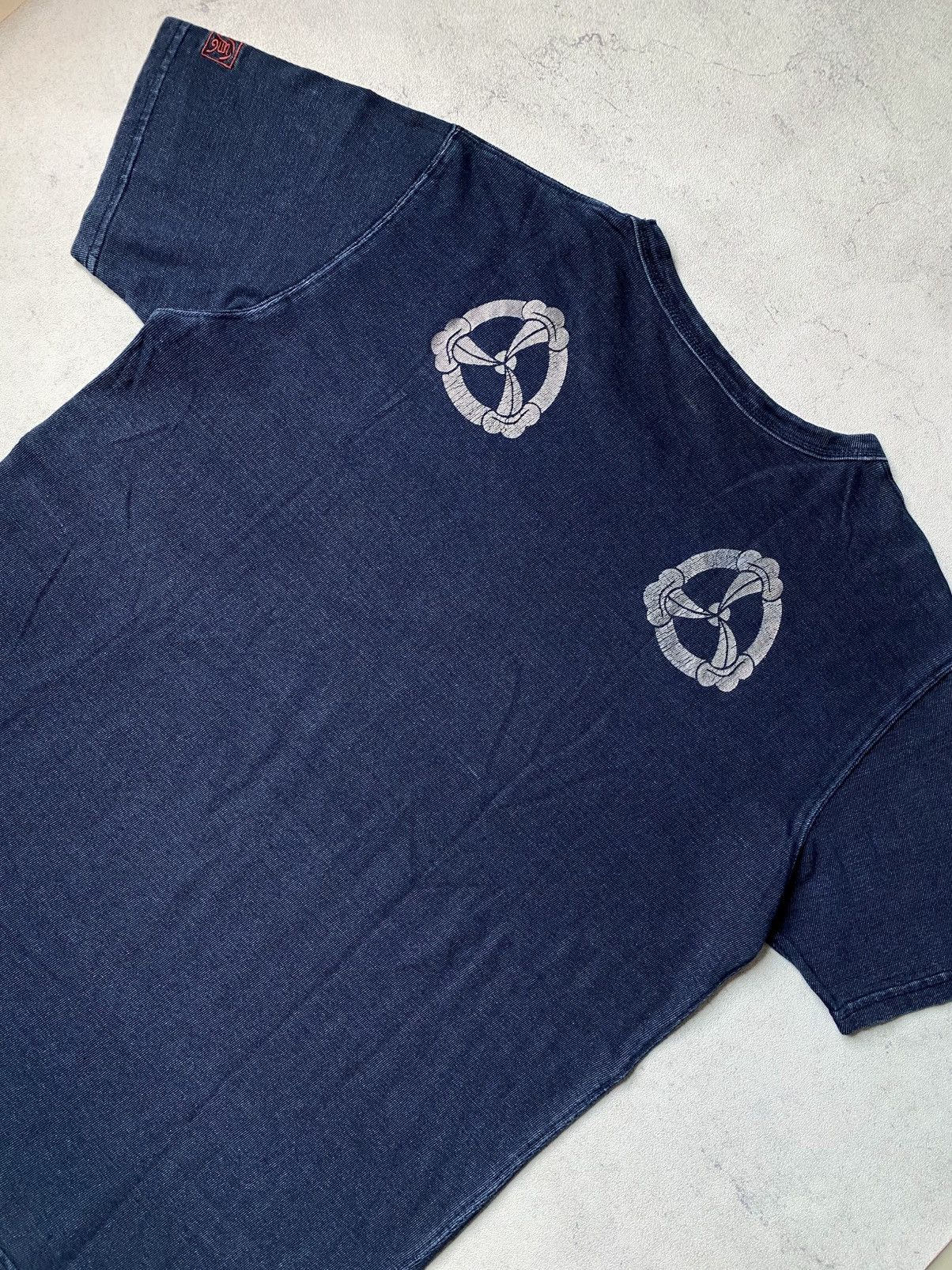 Japanese Brand Vintage Eternal Japan Indigo Blue Dragon Sukajan Tshirt Size US L / EU 52-54 / 3 - 8 Thumbnail