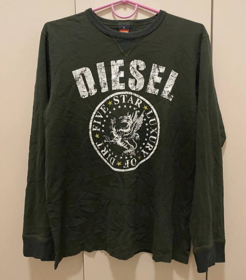 Diesel × Vintage Diesel Vintage Long Sleeve Avant Garde Style Japan Y2K Size US M / EU 48-50 / 2 - 1 Thumbnail