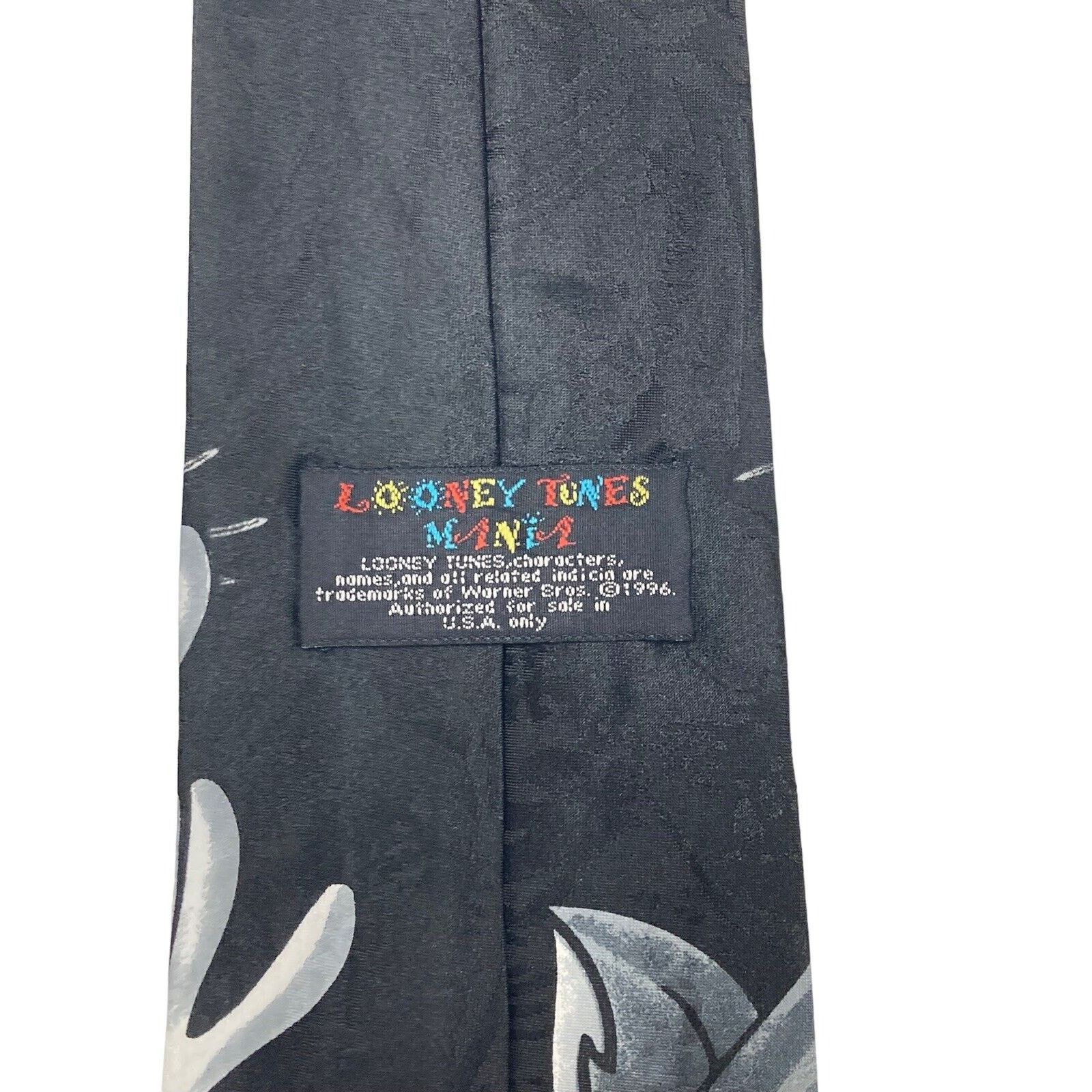 Vintage Looney Tunes Mania Bugs Bunny Cartoon Vintage Necktie Size ONE SIZE - 4 Thumbnail