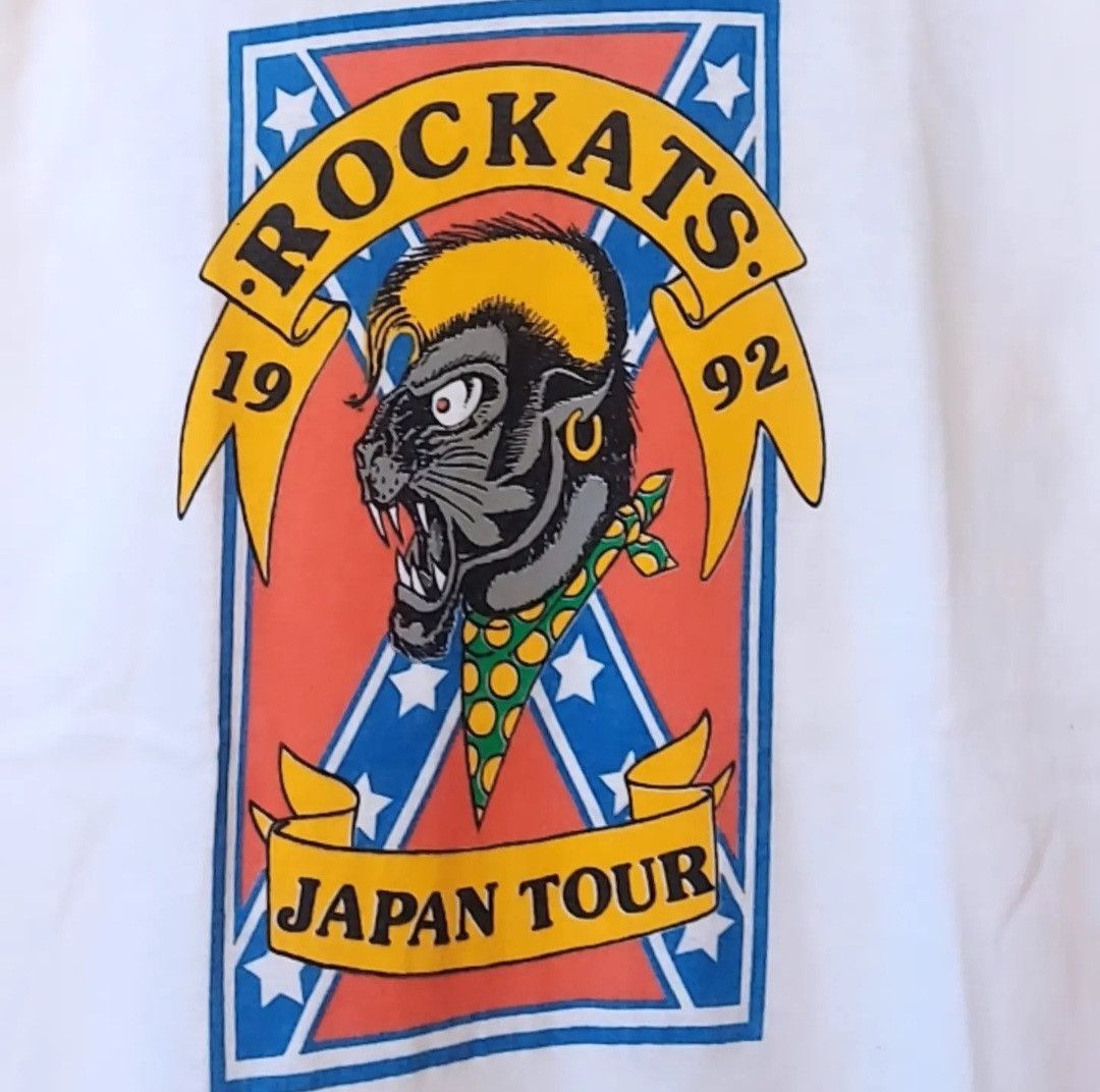 Band Tees Vintage 90s Rockats Japan Tour 1992 Tshirt Size US L / EU 52-54 / 3 - 5 Thumbnail