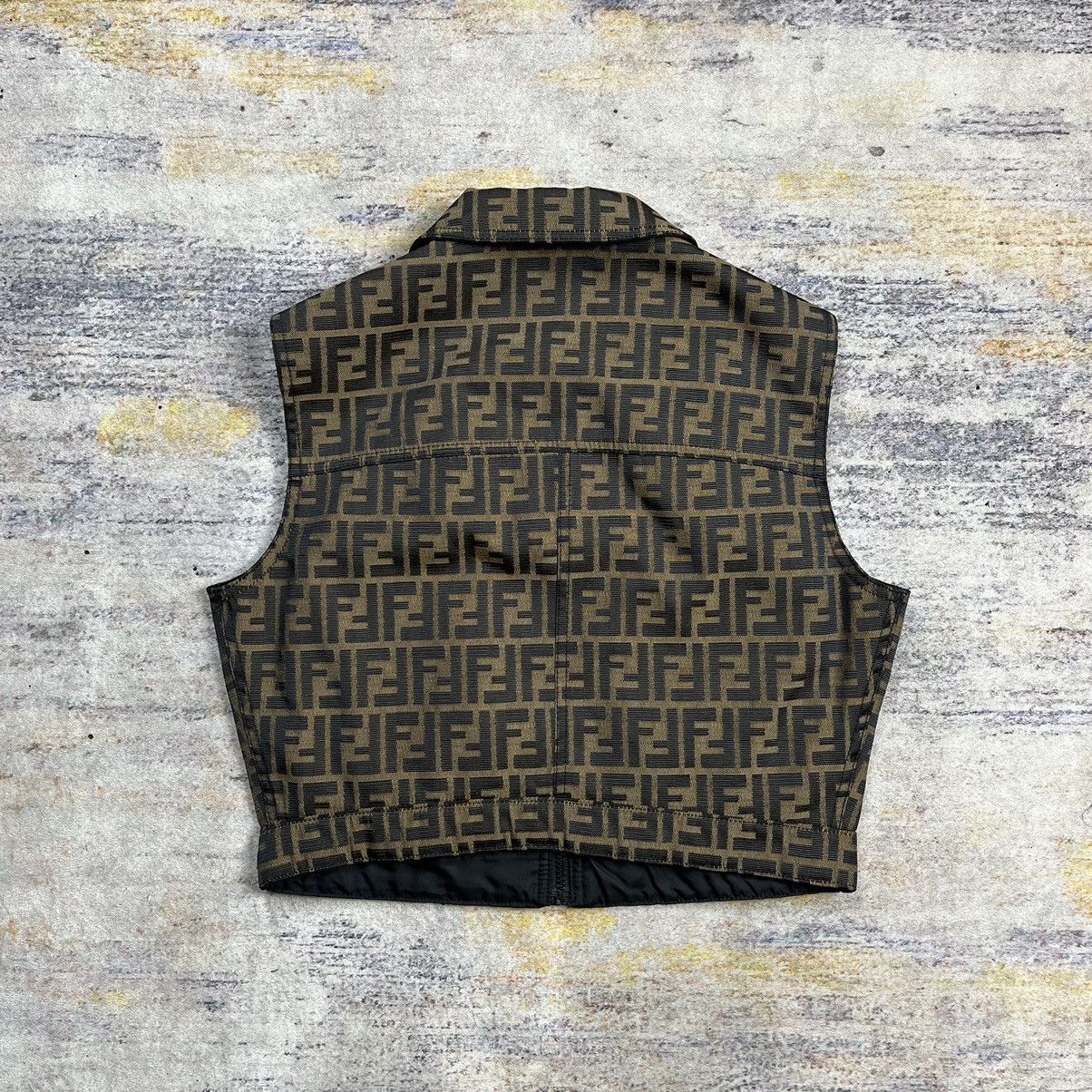 Fendi × Vintage VIntage 90s Fendi zucca reversible vest Size S / US 4 / IT 40 - 3 Thumbnail