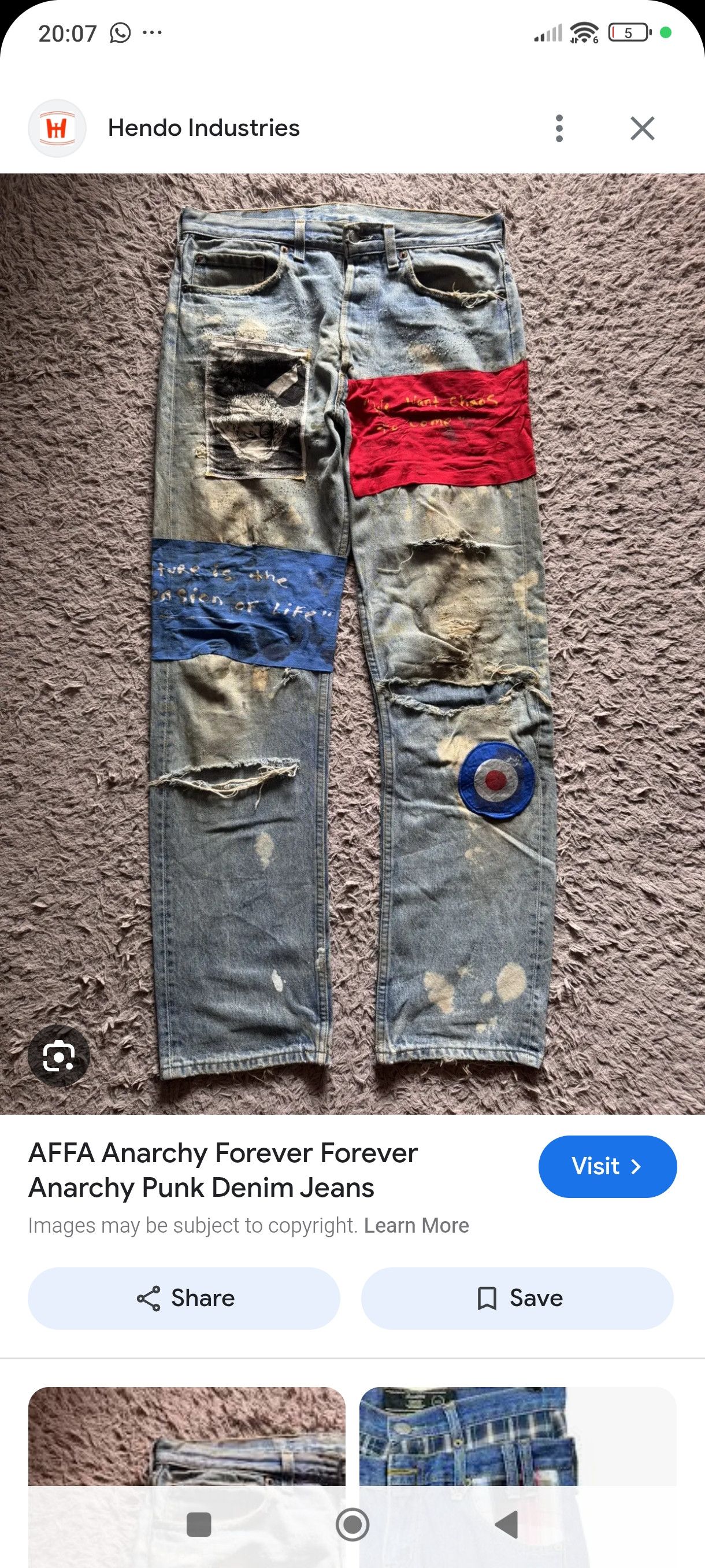 A.F.F.A. Vintage levis 501 x AFFA junya Watanabe Size US 32 / EU 48 - 10 Thumbnail