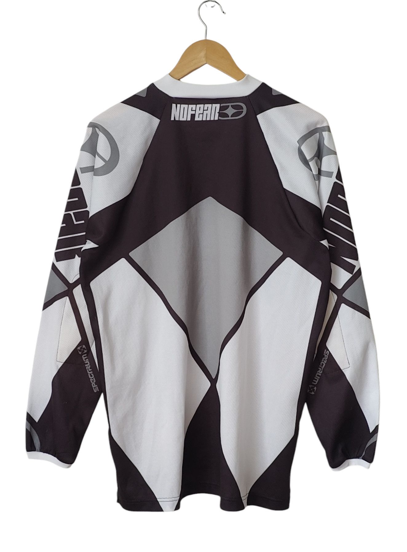 No Fear × Vintage RARE No Fear Big Logo VTG 90s Bike Racing Jersey Size US M / EU 48-50 / 2 - 2 Thumbnail