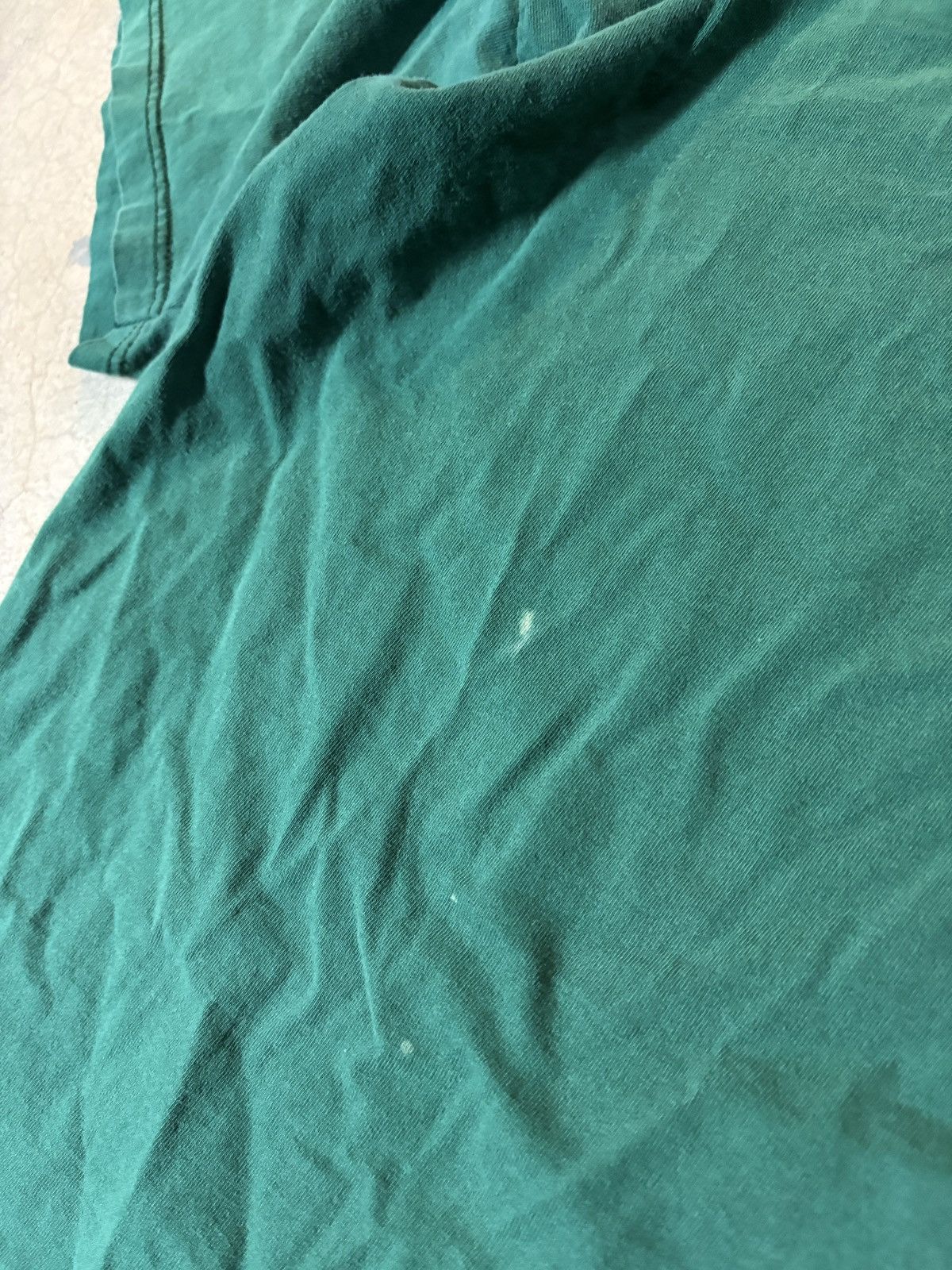Russell Athletic VTG 90s Russell Athletic Blank Tee Made In USA Faded Green Size US XL / EU 56 / 4 - 3 Thumbnail