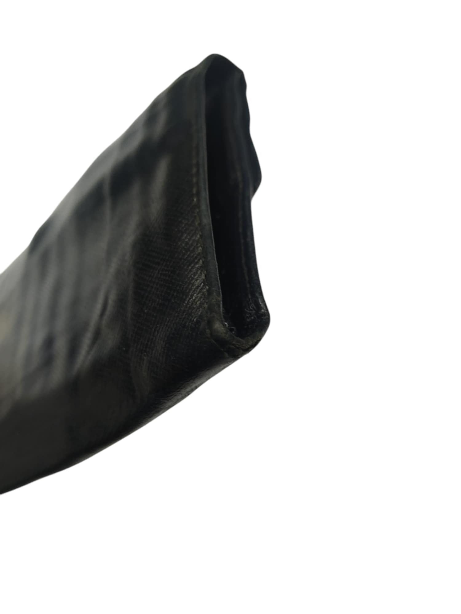 Prada PRADA BLACK SAFFIANO METAL LEATHER TRIANGLE WALLET Size ONE SIZE - 14 Thumbnail