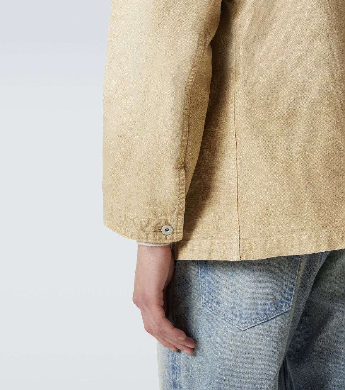 Auralee Auralee Leather Trimmed Duck Barn Jacket Sz JP 3 MSRP $905 Size US S / EU 44-46 / 1 - 6 Thumbnail