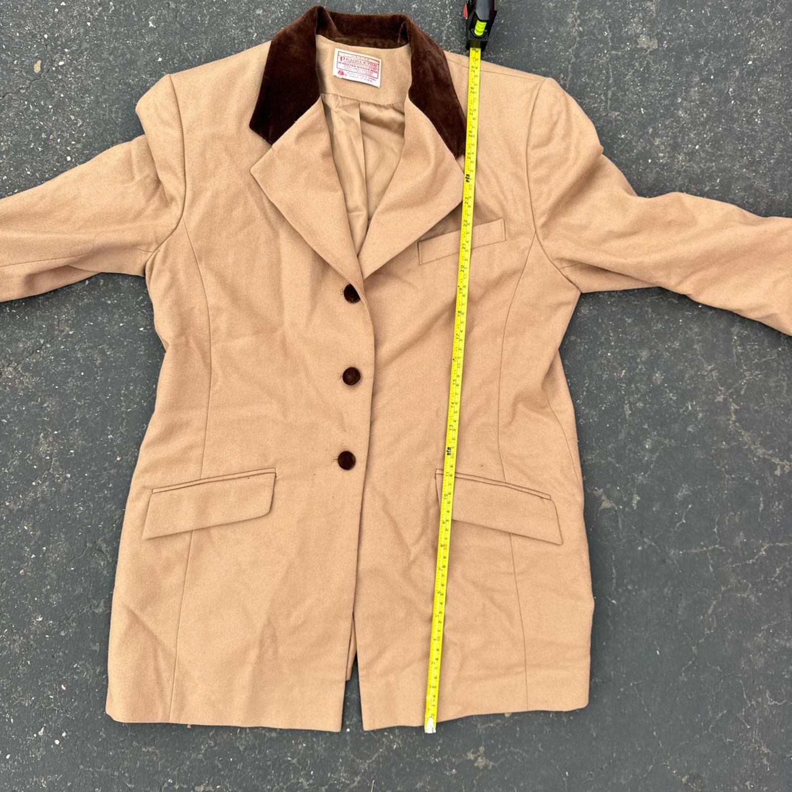 Pendleton Vintage 80s Western Pendleton Women Wool Blazer Petite Size Size ONE SIZE - 7 Thumbnail