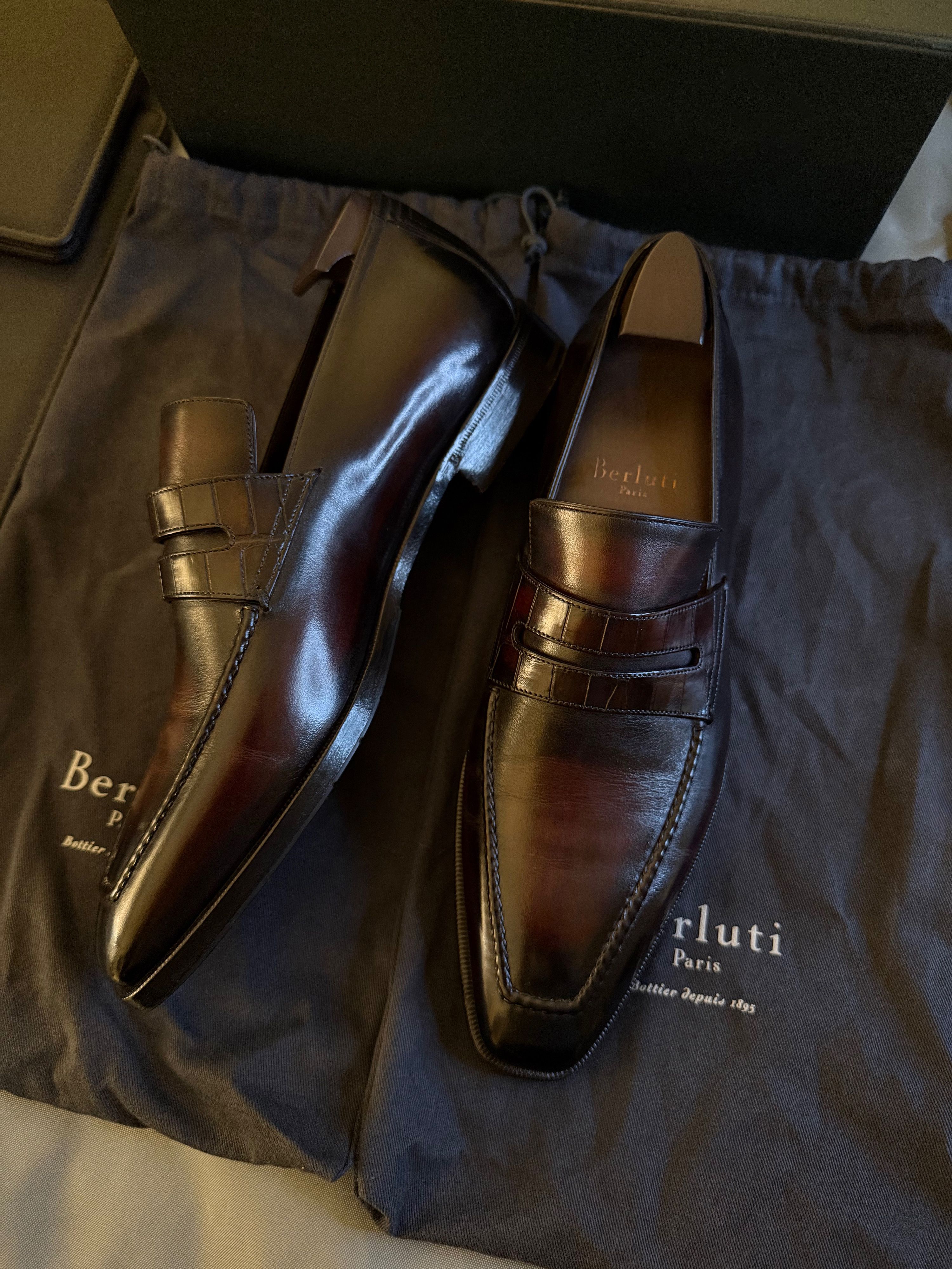 Berluti Ultimate Ultra-Rare $4,200 Alligator Loafers Godly Details Size US 8.5 / EU 41-42 - 12 Thumbnail
