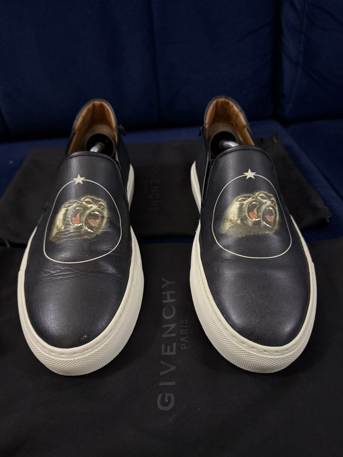 Givenchy Givenchy Monkey brothers print slip-ons Size US 7 / EU 40 - 3 Thumbnail
