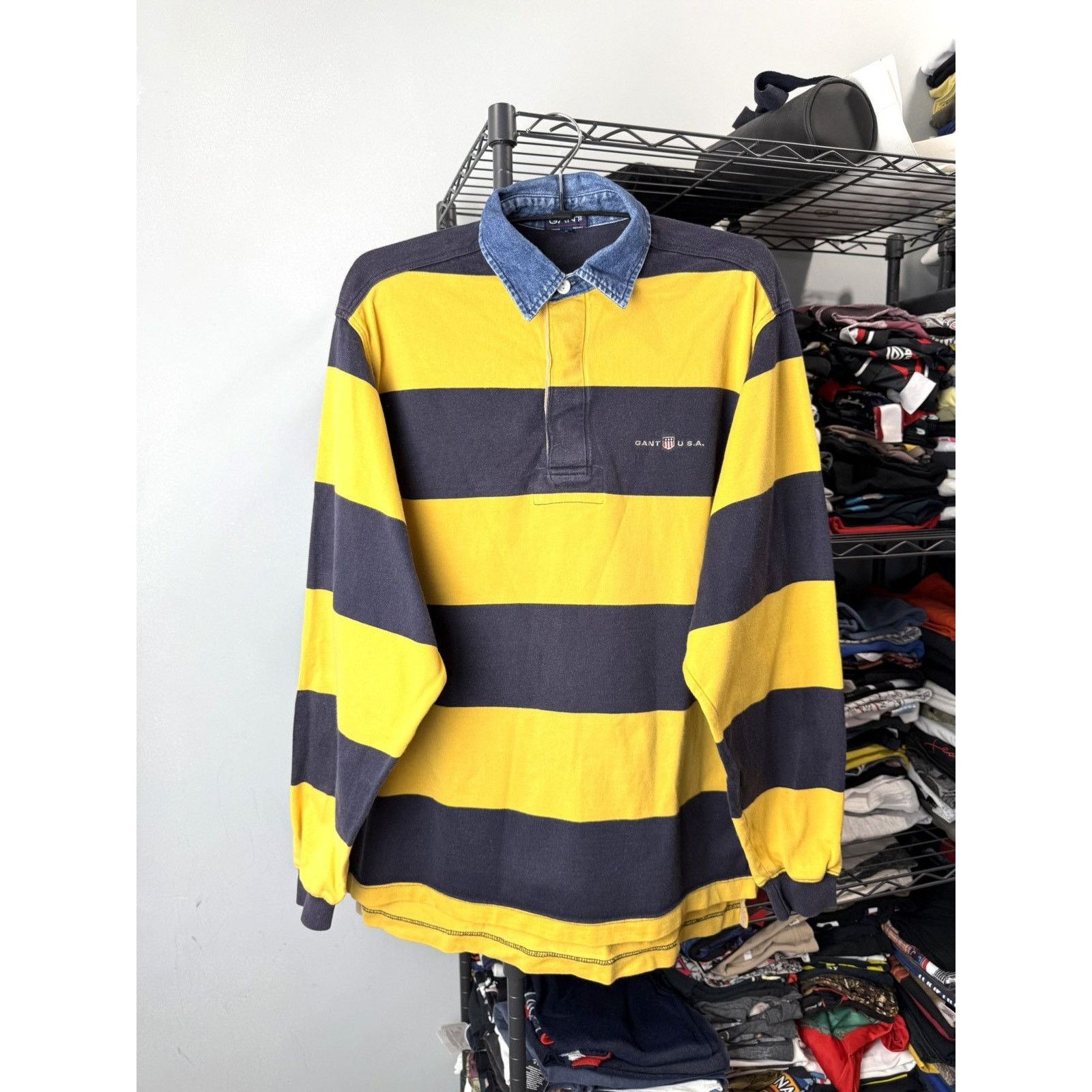 Polo Ralph Lauren 90’s Vintage Gant Rugby Longsleeve Kanye West Ralph Lauren Size US M / EU 48-50 / 2 - 1 Thumbnail
