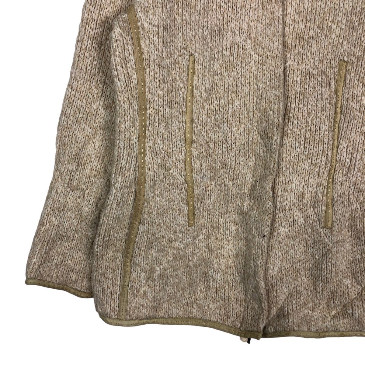 Vintage 🔥Vintage Quilted Knit Jacket Visconf Made in Italy Ry Zip Size US M / EU 48-50 / 2 - 4 Thumbnail