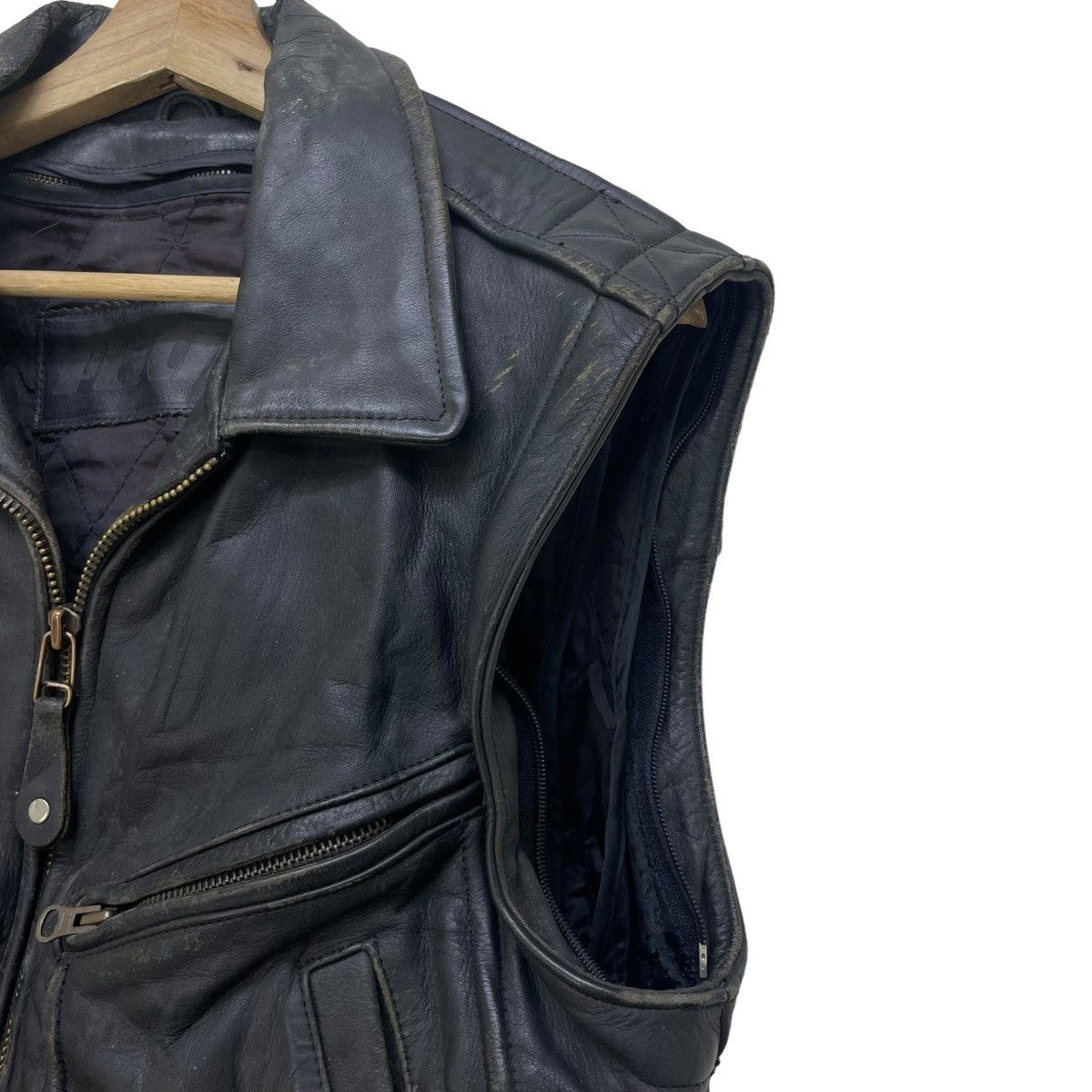 Hein Gericke 🔥Vintage Japanese Brand PLICANA Cowhide Leather Vest Jacket Size US M / EU 48-50 / 2 - 5 Thumbnail