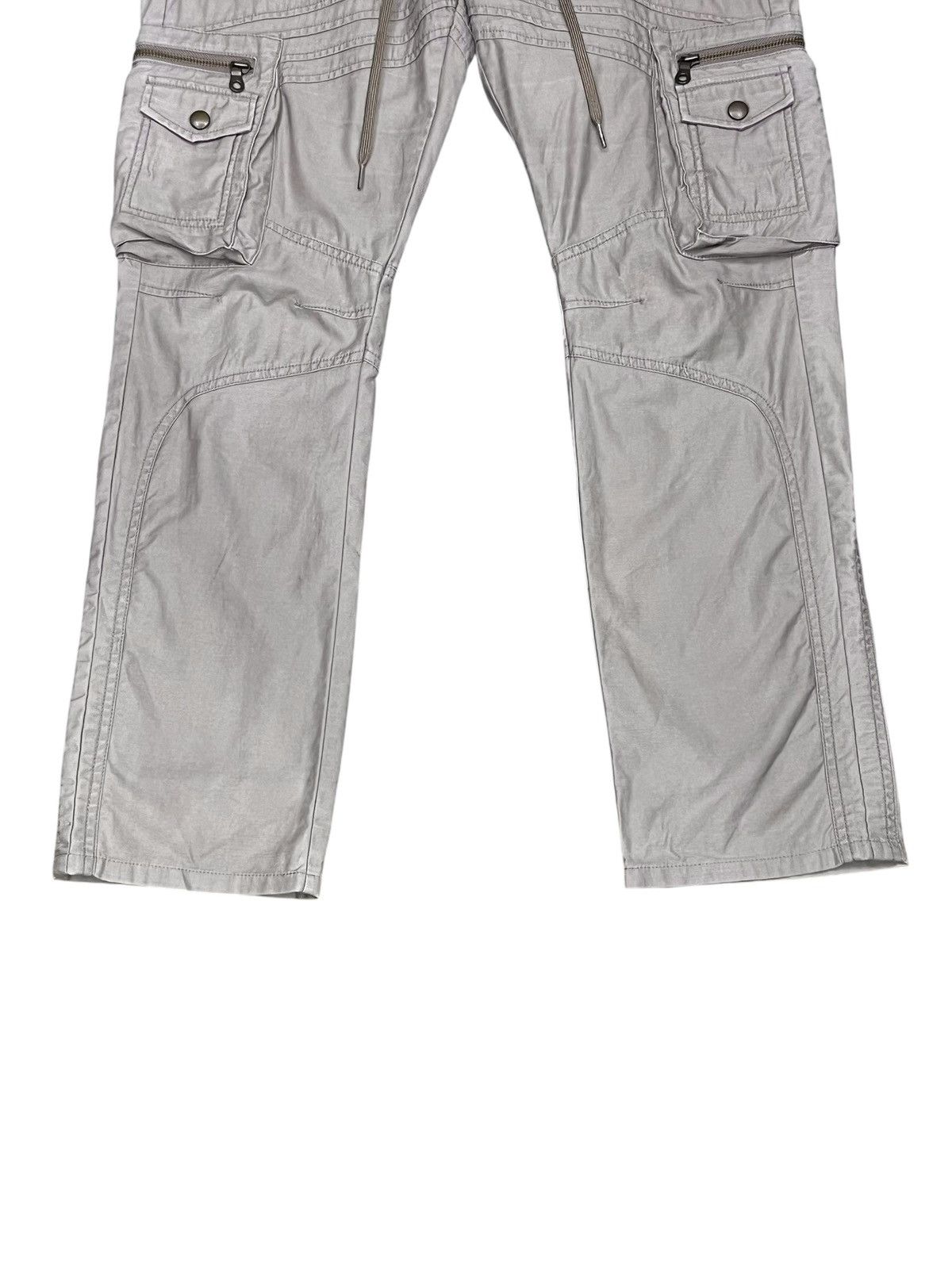 Morgan Homme Morgan Homme Double Waist Lace-Up 10 Pocket Y2K Cargo Pants Size US 32 / EU 48 - 6 Thumbnail