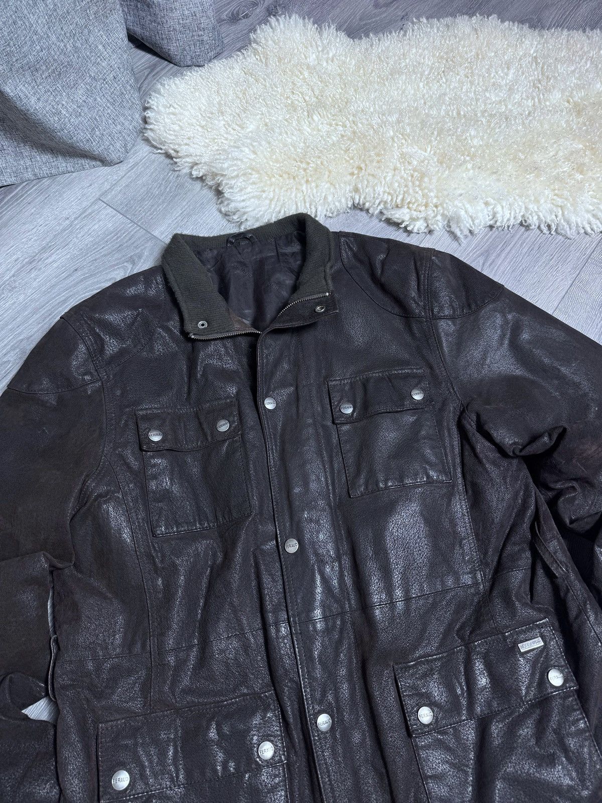 Louis Feraud Louis Feraud Classic Vintage Leather Jacket size M Size US M / EU 48-50 / 2 - 3 Thumbnail