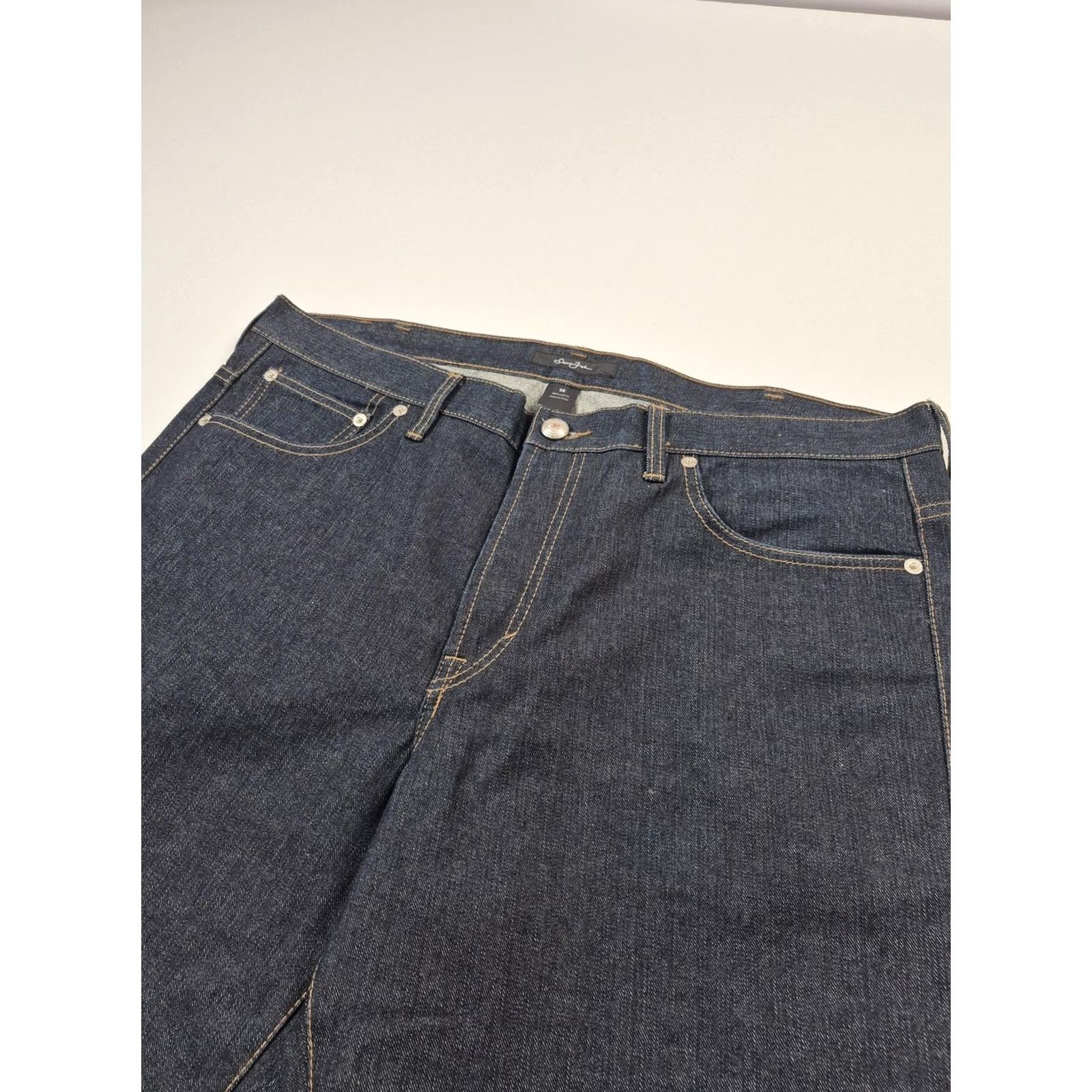 Sean John VTG Sean John Jeans Mens 38 Dark Blue Wide Leg Straight 5-Pocket Logo Zip Fly High Rise Y2K Costume 1990s Size US 38 / EU 54 - 3 Thumbnail