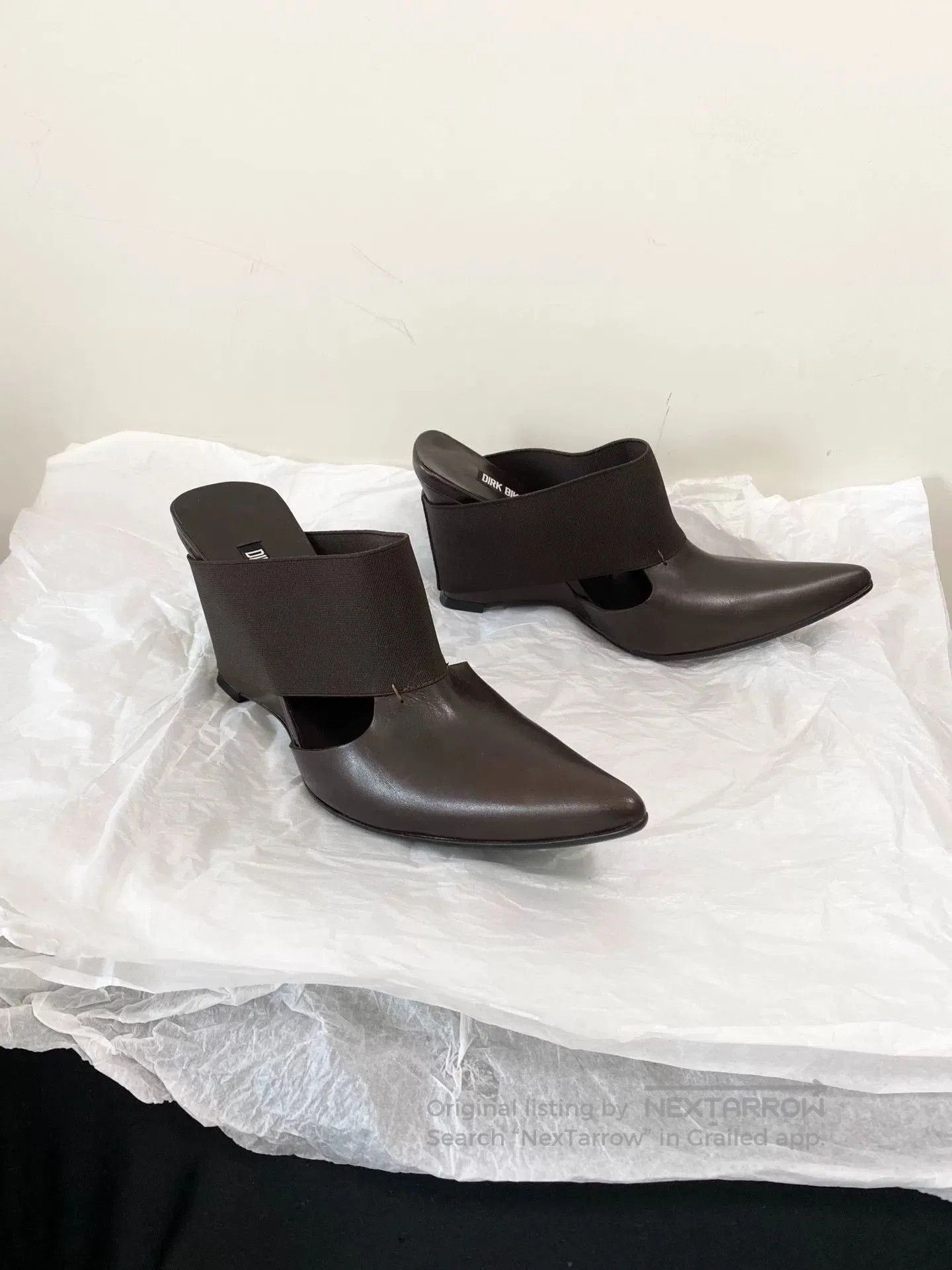 Dirk Bikkembergs Dirk Bikkembergs Pointed Toe Wedge Mules. Size US 6 / IT 36 - 2 Thumbnail