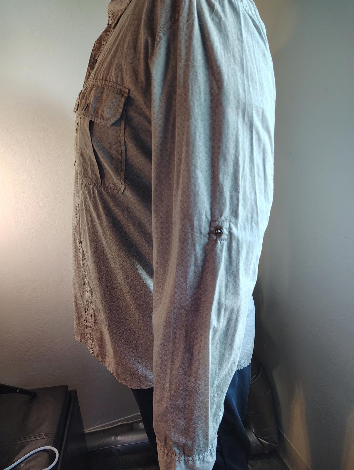 Calvin Klein Calvin Klein safari roll XL Long Sleeve chest pockets tan Size US XL / EU 56 / 4 - 2 Thumbnail