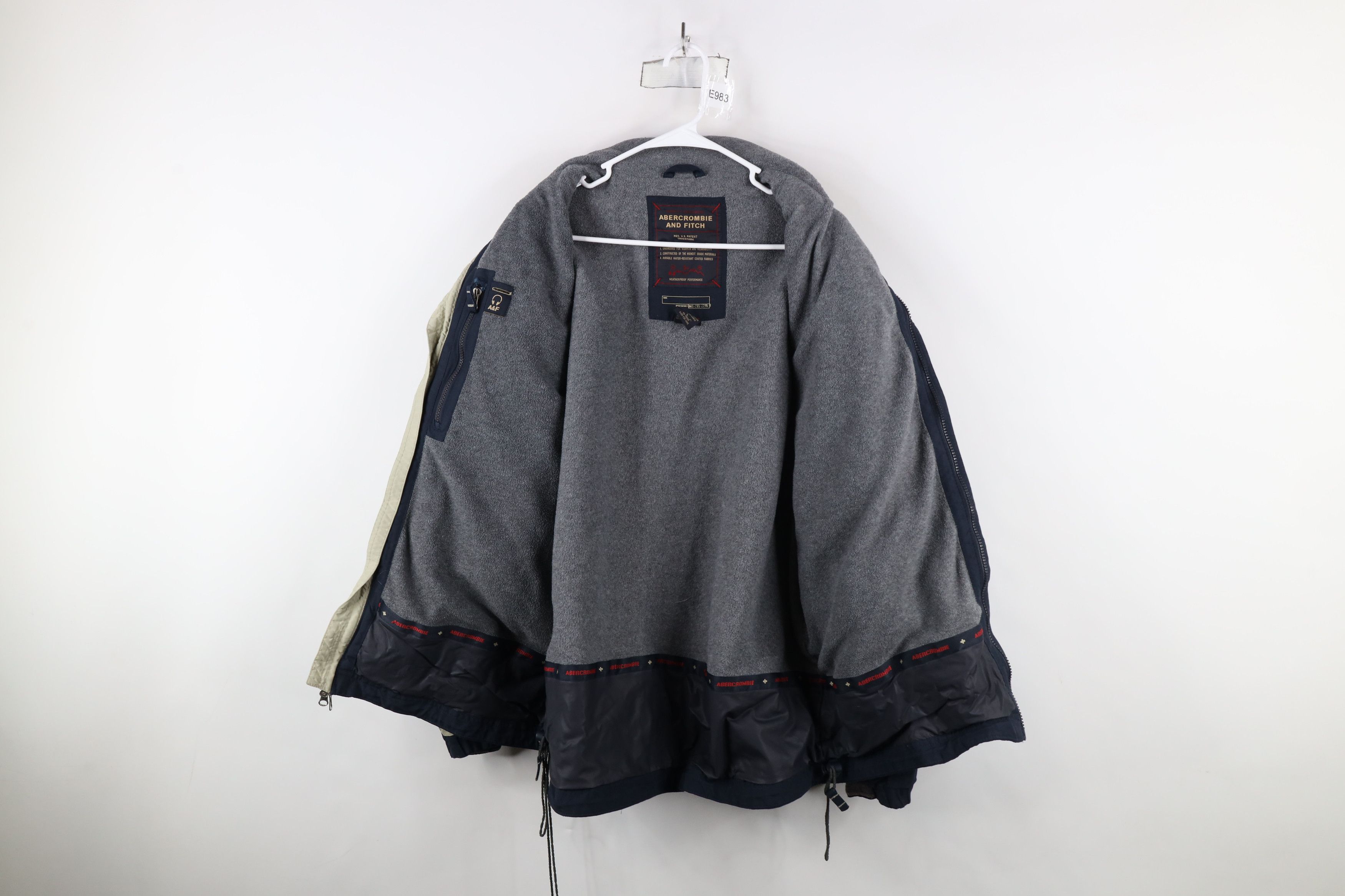 Abercrombie & Fitch × Vintage Vintage 90s Y2K Abercrombie & Fitch Fleece Lined Jacket Size US L / EU 52-54 / 3 - 10 Thumbnail
