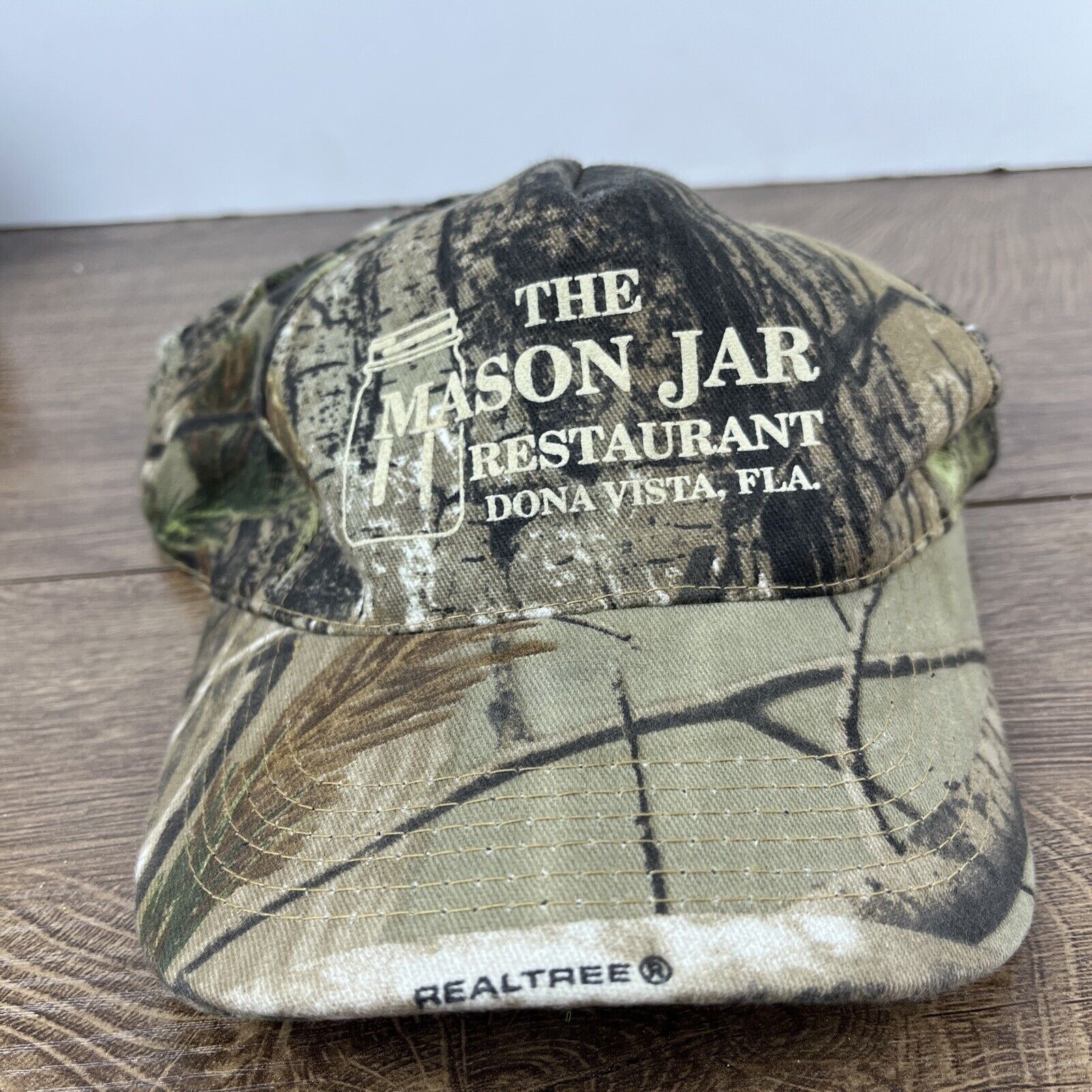 Other The Mason Jar Restaurant Hat Camo Green Hat Adjustable Green Size ONE SIZE - 3 Thumbnail