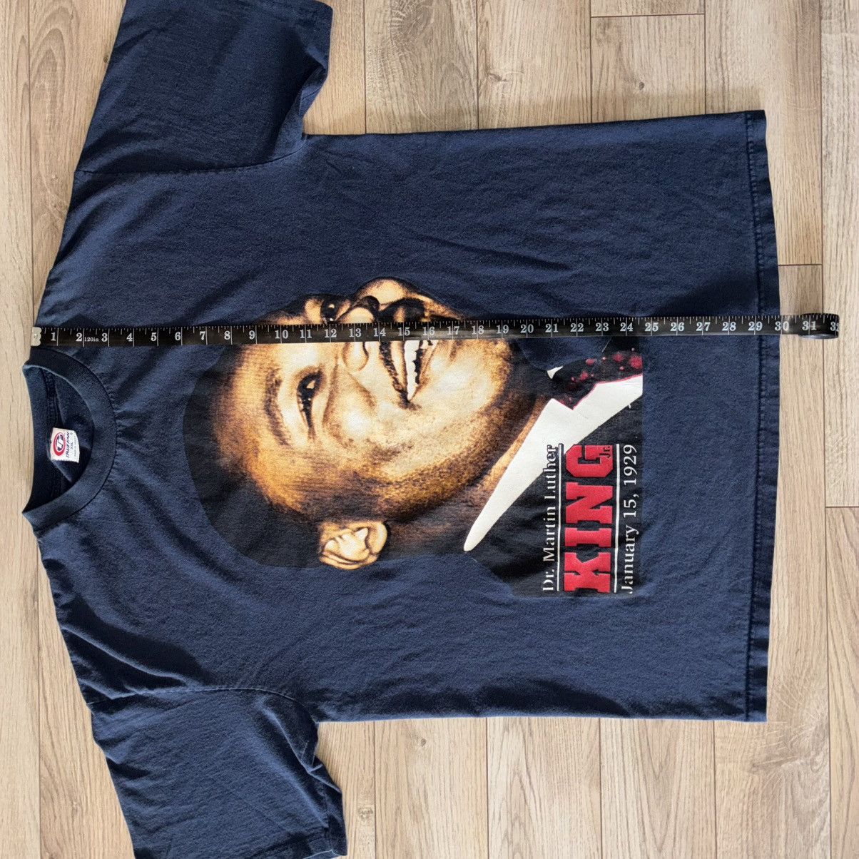 Other 90s Dr. Martin Luther King Jr. big face tee shirt RARE Size US XL / EU 56 / 4 - 7 Thumbnail