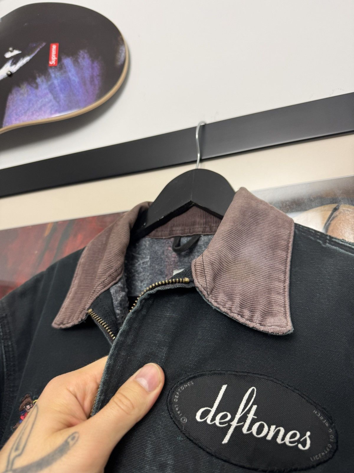 Carhartt RARE Vintage 90s Carhartt Detroit Jacket Black Deftones Fade Size US M / EU 48-50 / 2 - 5 Thumbnail
