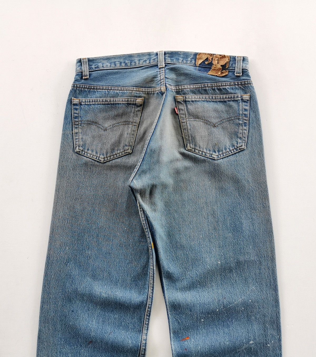 Levi's 90s Vintage Levis 501 Paint Splash Distressed Jeans Size US 32 / EU 48 - 7 Thumbnail