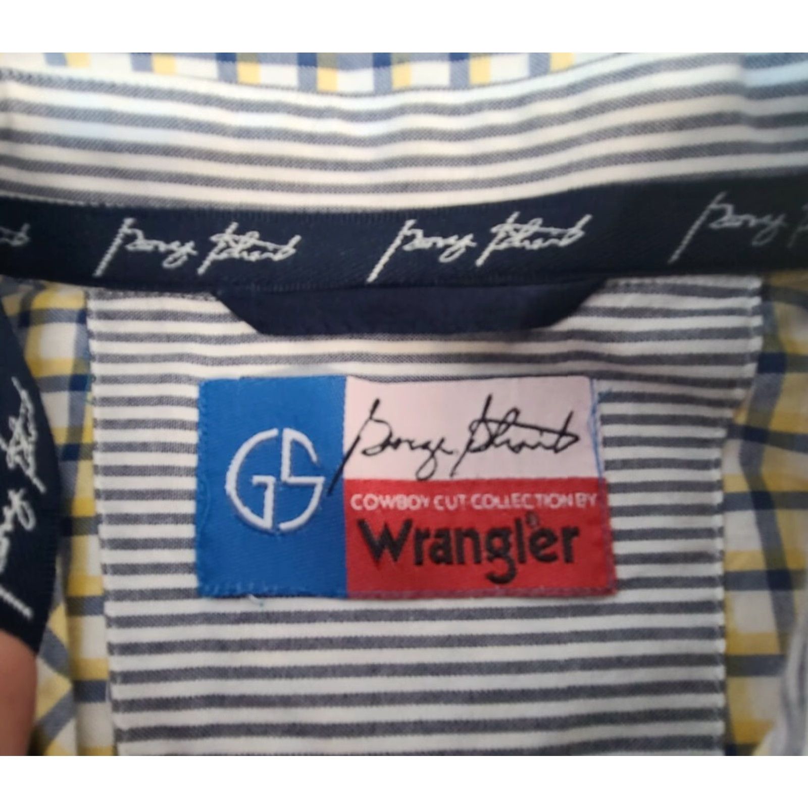 Wrangler George Strait Cowboy Cut Collection Wrangler Mens Shirt Plaid Button-Up Size US XXL / EU 58 / 5 - 2 Thumbnail