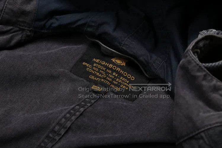 Neighborhood Neighborhood Military Fish Tail Washed Wax Dye Windbreaker Size US S / EU 44-46 / 1 - 5 Thumbnail