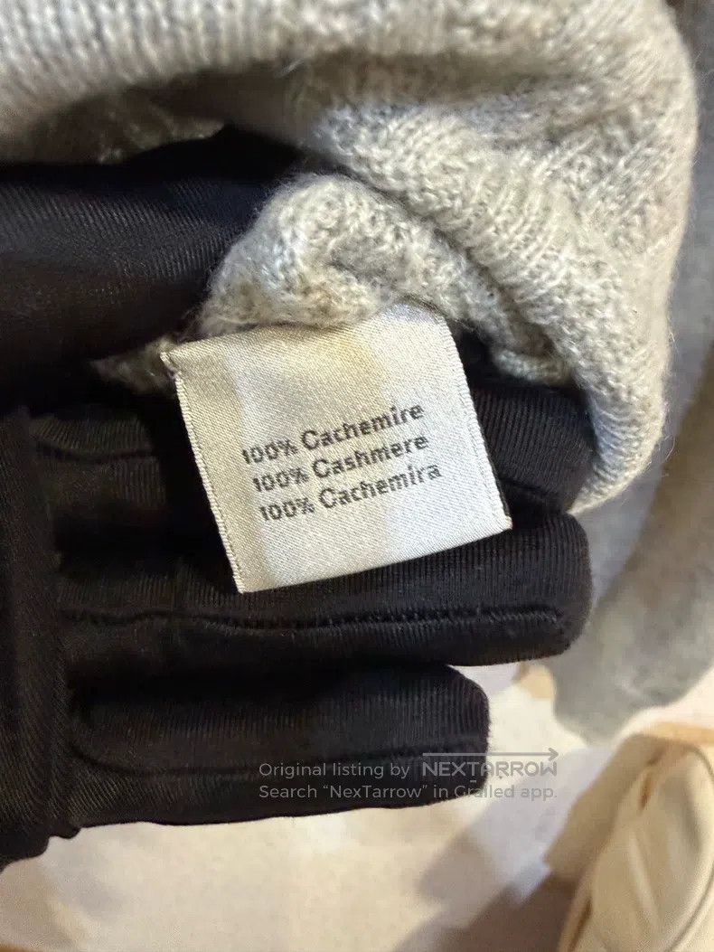 Hermes Hermes Gray cashmere knitted sweater Size L / US 10 / IT 46 - 4 Thumbnail