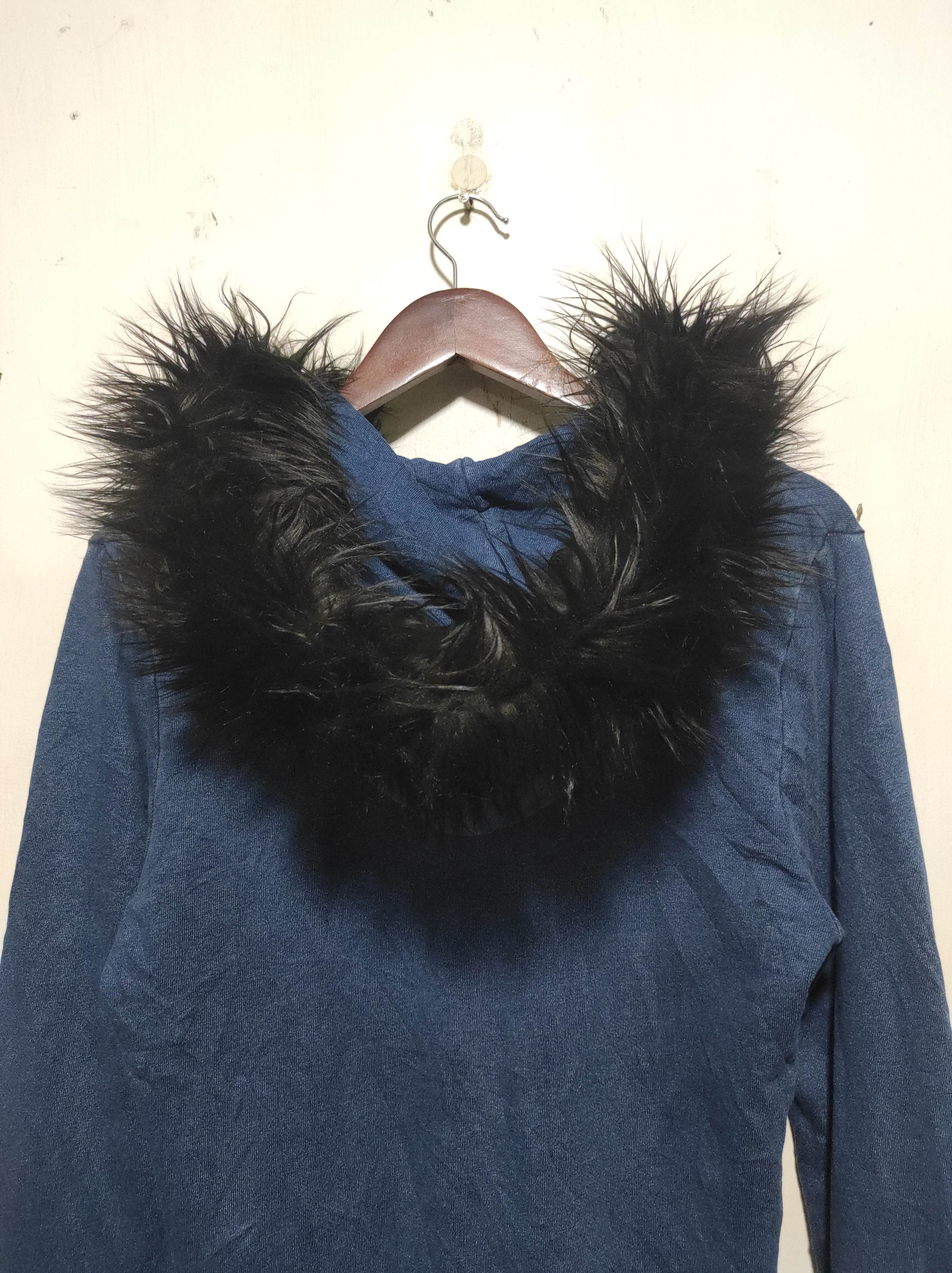 If Six Was Nine Jack & Marie Denim Double Zip Fur Hoodie IfSixWasNine style Size US S / EU 44-46 / 1 - 15 Thumbnail