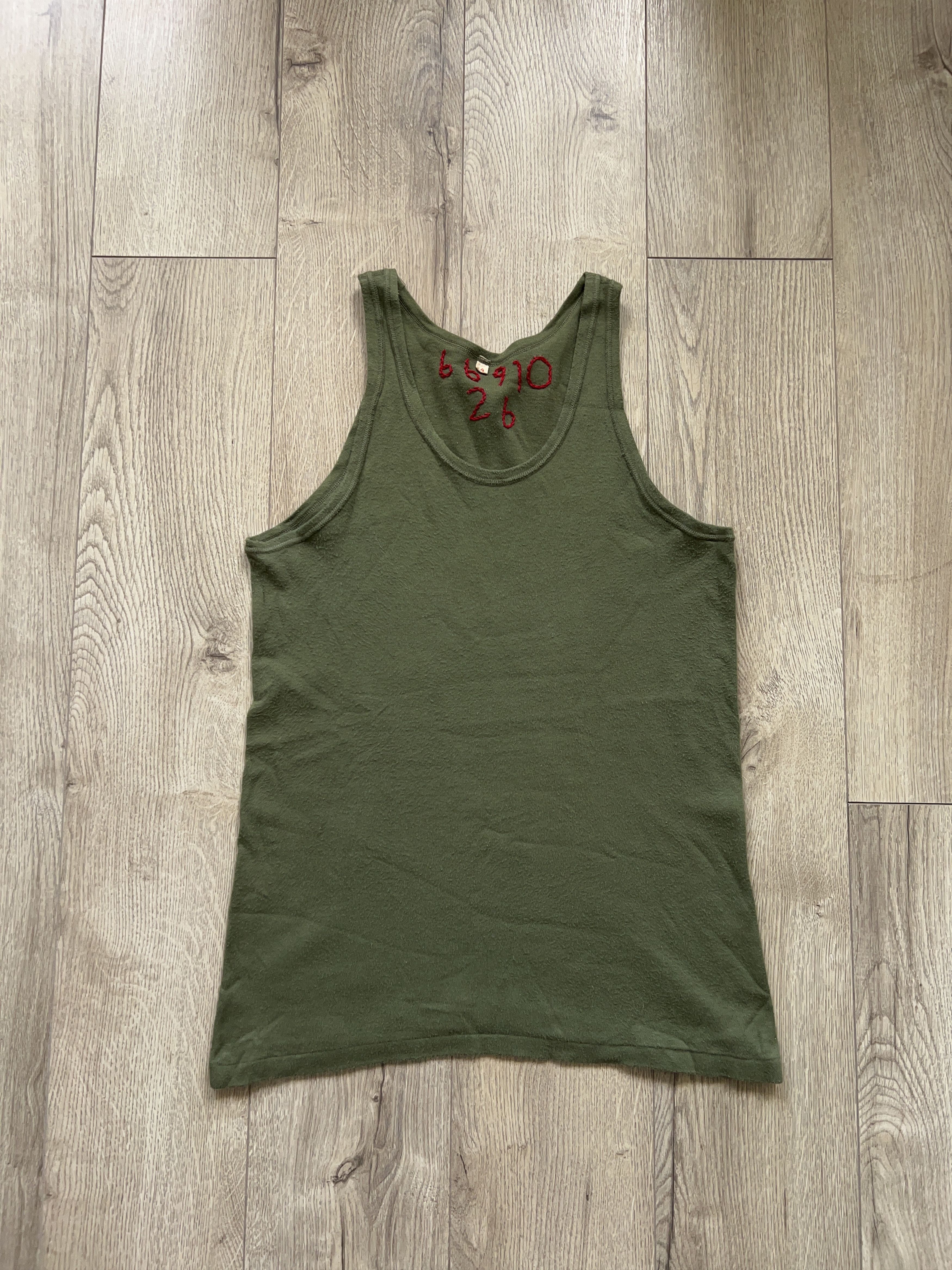 Vintage WW2 1960s Korps Mariniers Army Dutch Uniform Tank Top Shirt Size US S / EU 44-46 / 1 - 1 Thumbnail