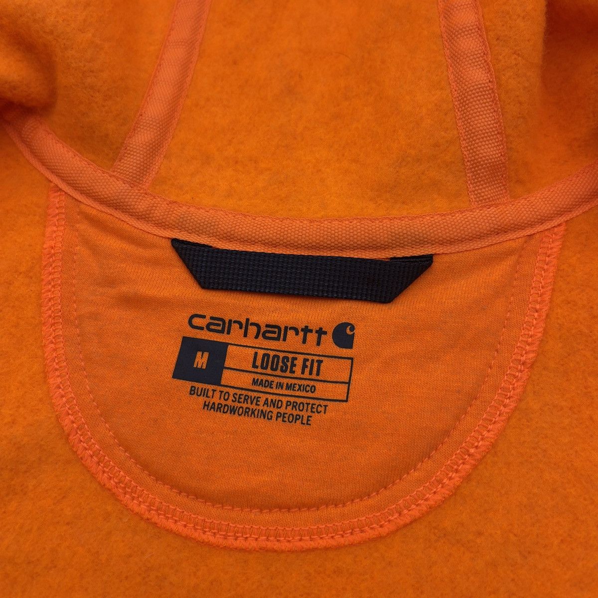 Carhartt × Carhartt Wip × Vintage BNWT Orange Carhartt Full Zip Loose Fit Hoodie Size US M / EU 48-50 / 2 - 6 Thumbnail