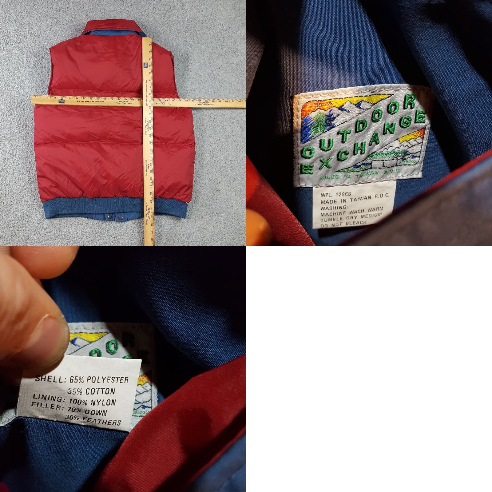 Etro VINTAGE Outdoor Exchange Vest MENS Puffer Zip 70s 80s Reversible Down Blue Autumn Winter Ski Outdoor Size US L / EU 52-54 / 3 - 8 Thumbnail
