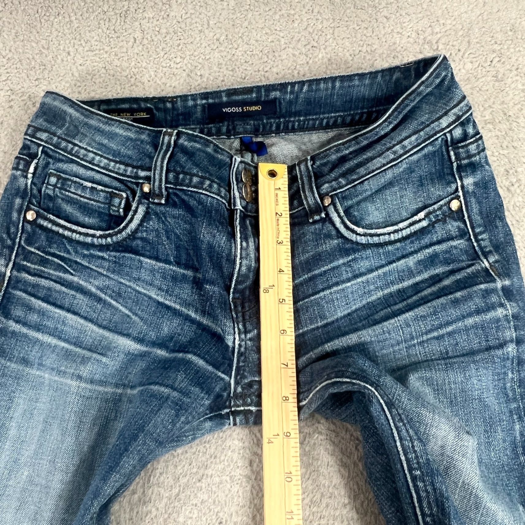Vintage VINTAGE Vigoss Women’s Bootcut Jeans Size 7/8 Blue Distressed Y2K Slay 2000s Size 28" / US 6 / IT 42 - 4 Thumbnail