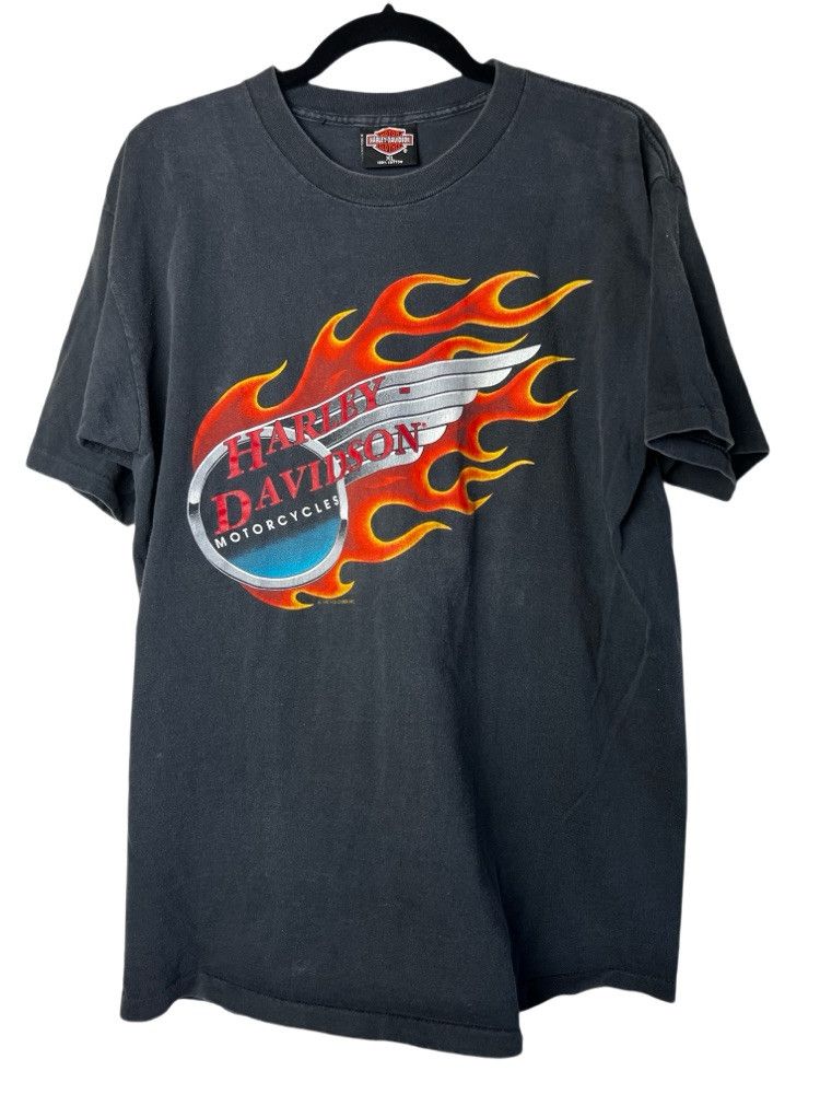 Harley Davidson Vintage 1992 Harley Davidson Motorcycles Conroe, TX T-Shirt Size US XL / EU 56 / 4 - 1 Thumbnail