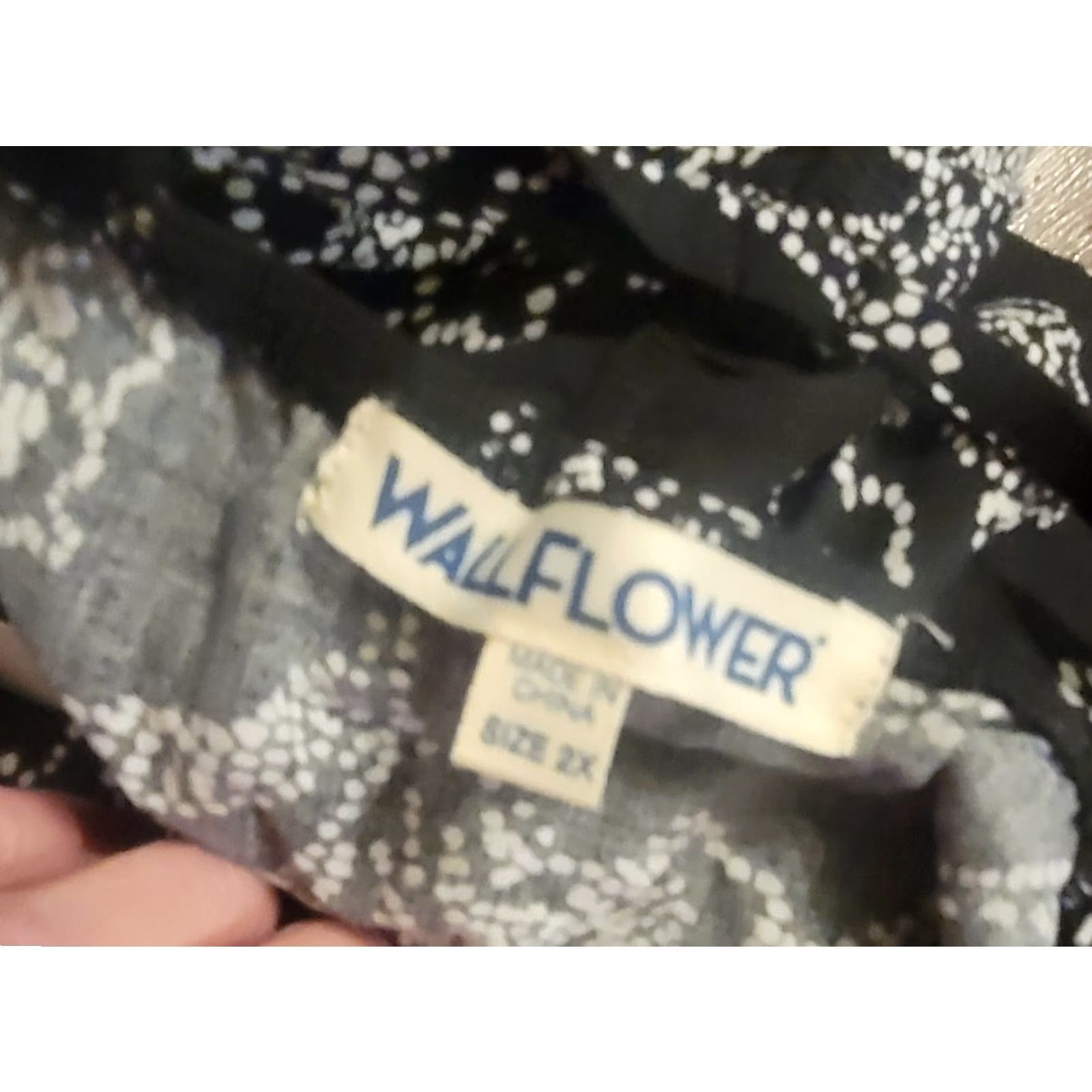 Vintage VINTAGE? No — Wallflower Maxi Dress Floral Black 2XL Bohemian Hippie Cottagecore Sleeveless V-Neck Women Plus Long Casual Party Travel Womens Size XXL / US 16-18 / IT 52-54 - 4 Thumbnail