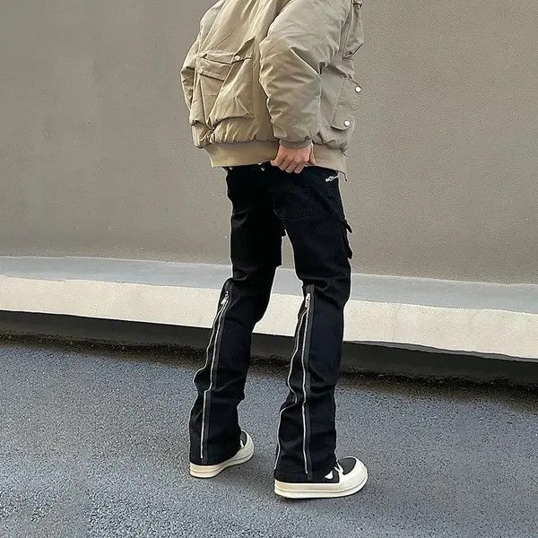 VIBE Straight Boot Cut Flared Pocket Cargo Jeans Size US 30 / EU 46 - 8 Thumbnail
