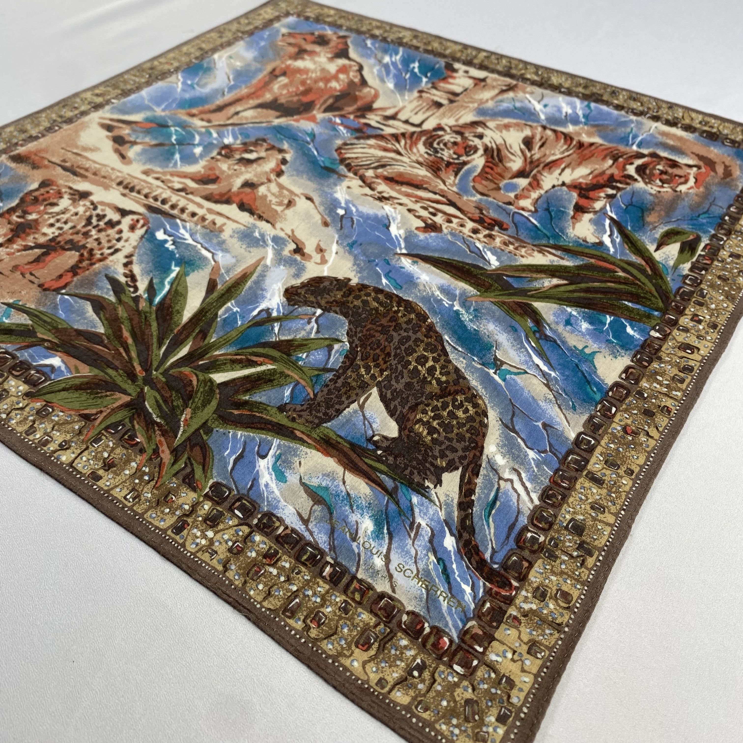 Jean-Louis Scherrer × Vintage Jean Louis Scherrer Bandana/ Handkerchief / Neckerchief-P633 Size ONE SIZE - 2 Thumbnail