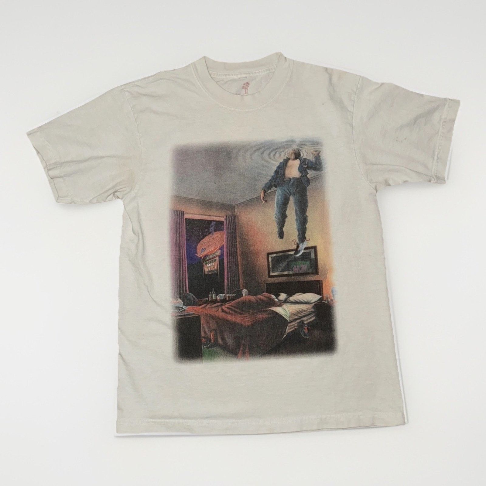 Band Tees × No Vacancy Inn No Vacancy Inn Graphic T-Shirt White Small 18x26 Streetwear Size US S / EU 44-46 / 1 - 1 Thumbnail